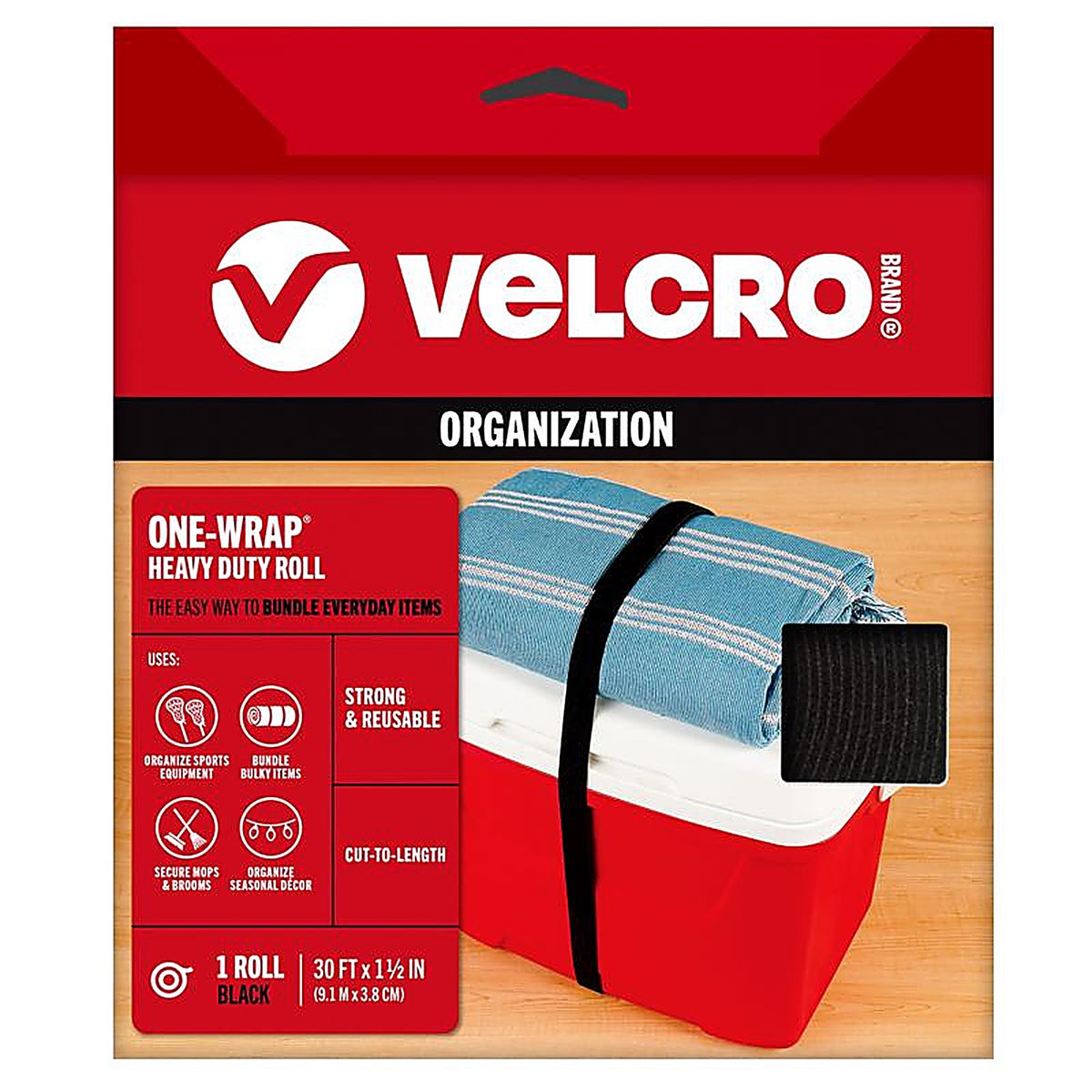 Velcro 91372 One-Wrap Strap 360 in. L 1/Pack