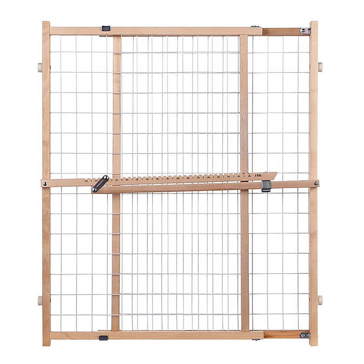 North States 4618A Gray 32 in. H x 29-1/2-50 in. W Wood Wire Mesh Gate