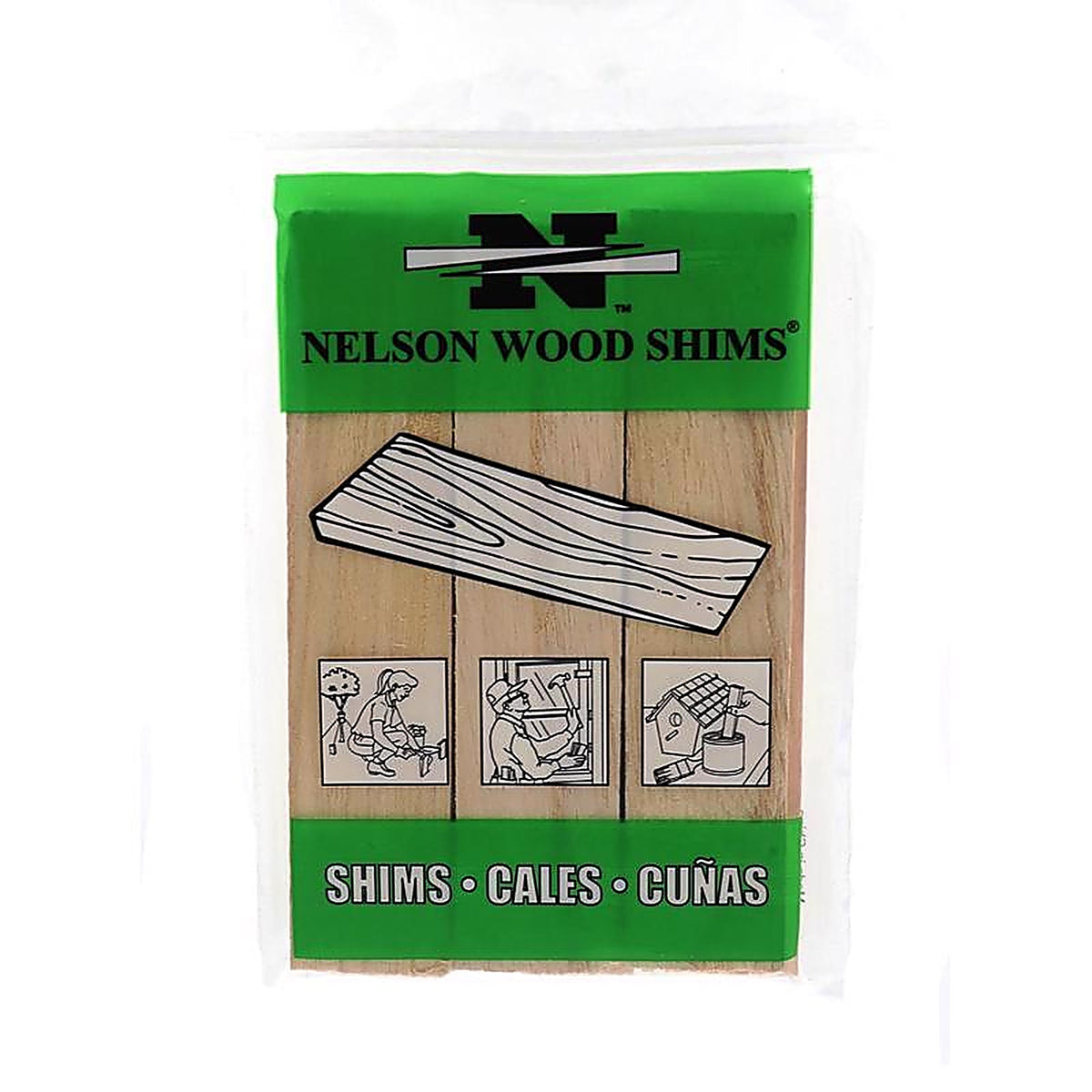 Nelson Wood Shims PSH6/9-72-56 Nelson 1.5 in. W Wood Shim 9/Pack