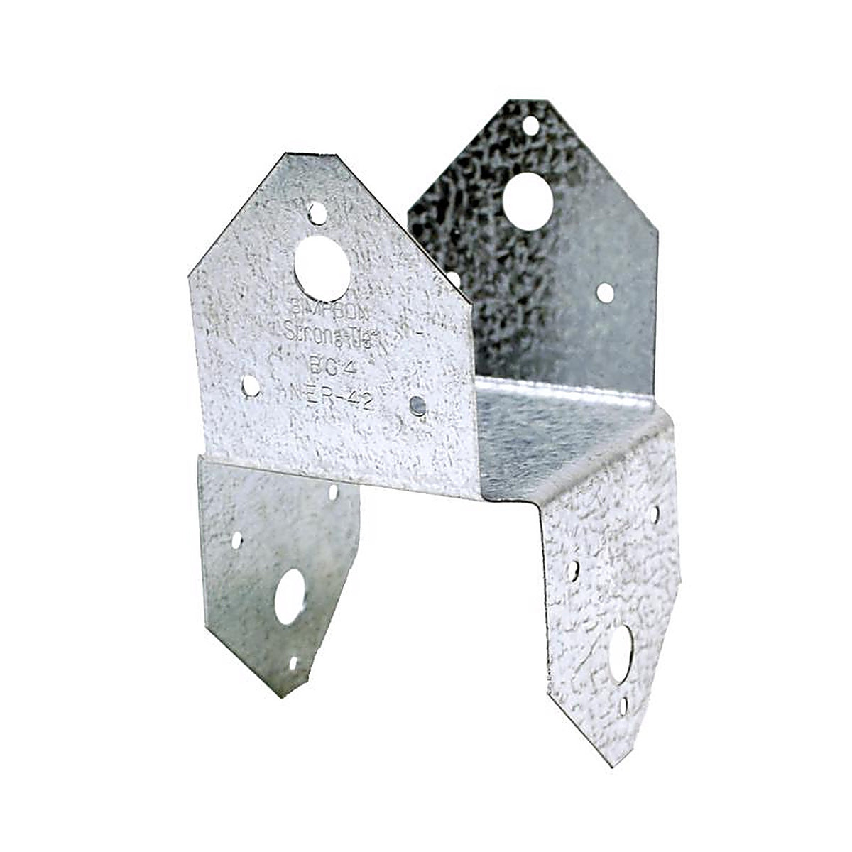 Simpson Strong-Tie BC46 2.5 in. H x 5.5 in. W 18 Ga. Galvanized Steel Half Base