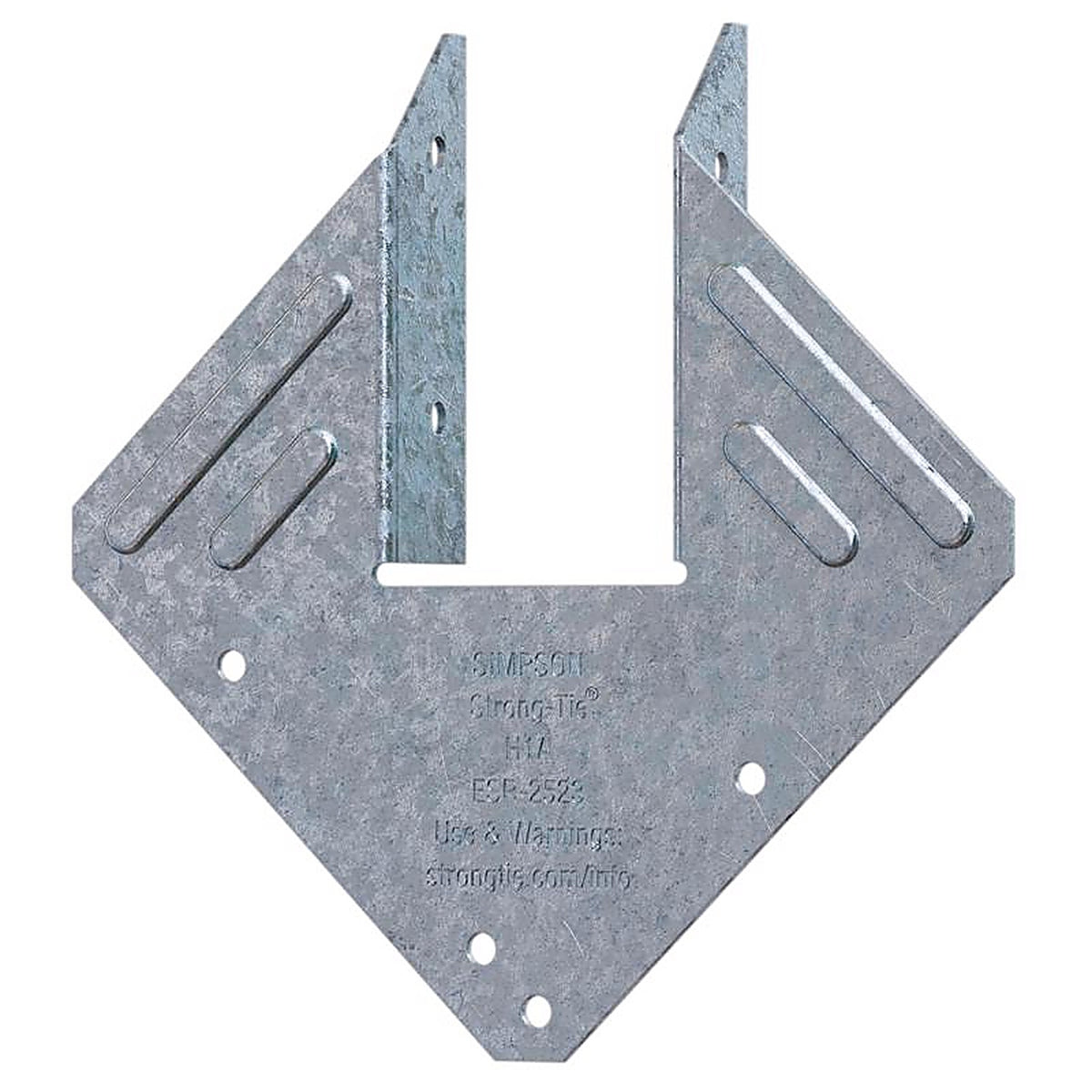Simpson Strong-Tie H1 4 in. H x 4 in. W 18 Ga. Galvanized Steel Hurricane Tie
