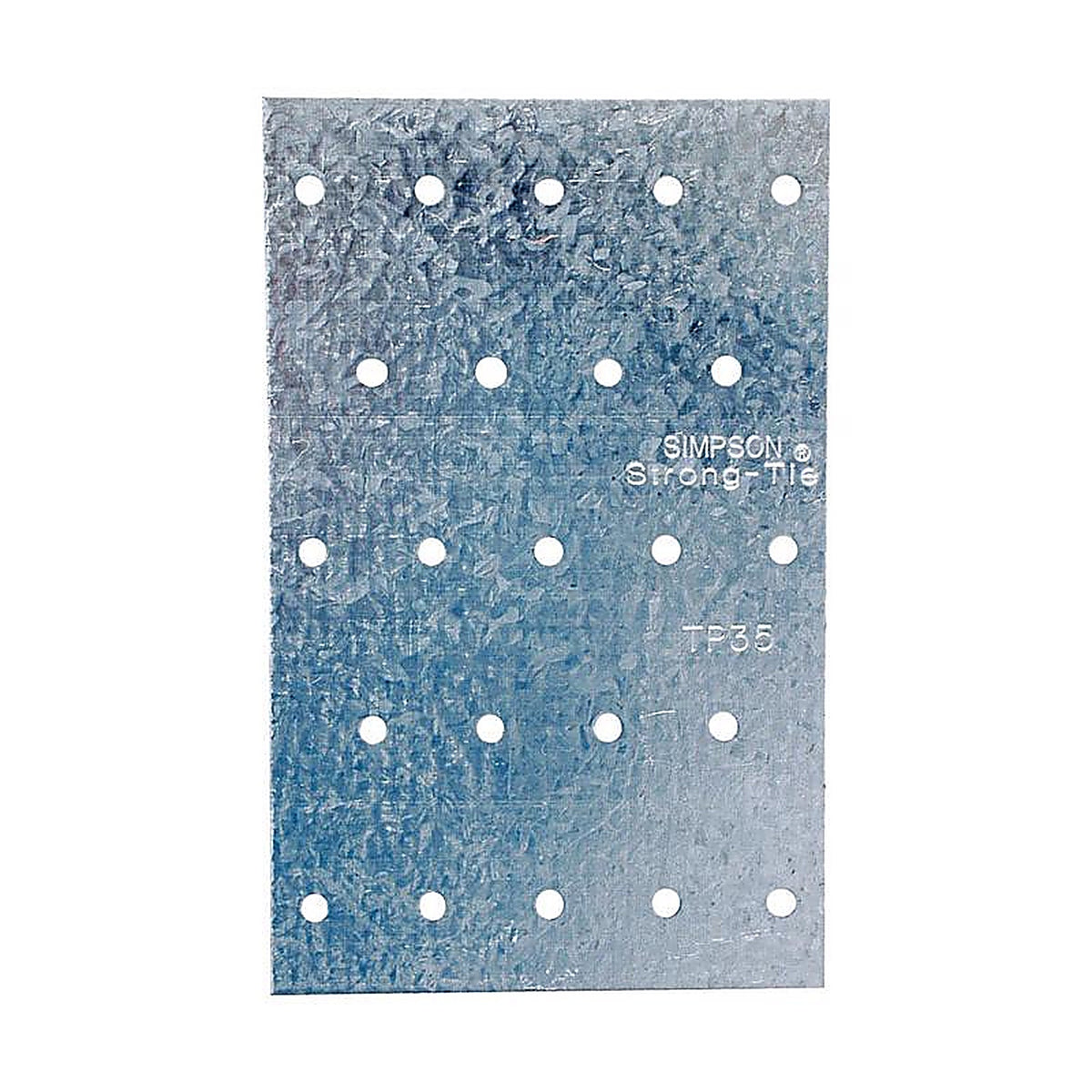 Simpson Strong-Tie TP35 5 in. H x 0.04 in. W x 3.1 in. L Galvanized Steel Tie Plate