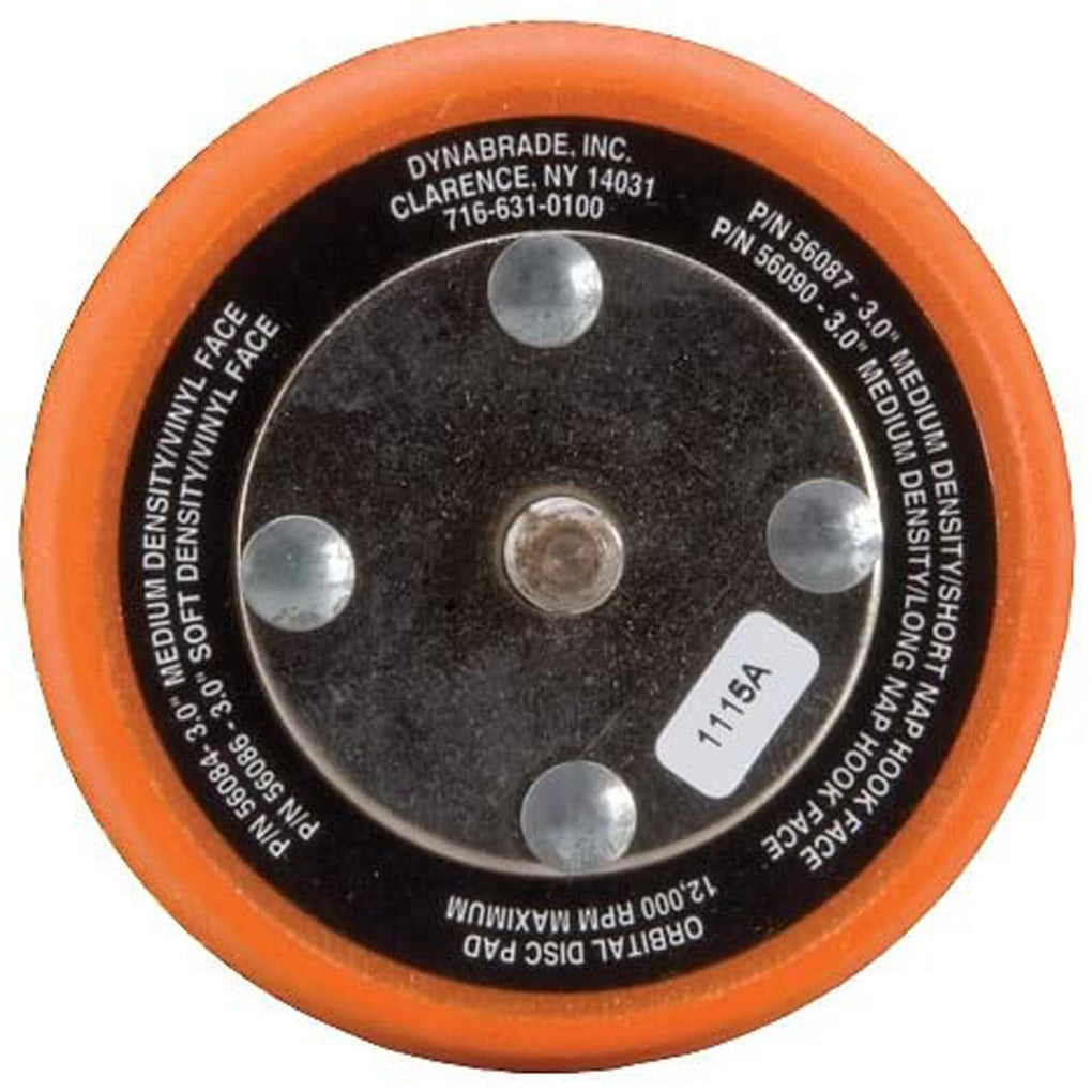 DYNABRADE 56084 3" (76 mm) Dia. Non-Vacuum Disc Pad, Vinyl-Face