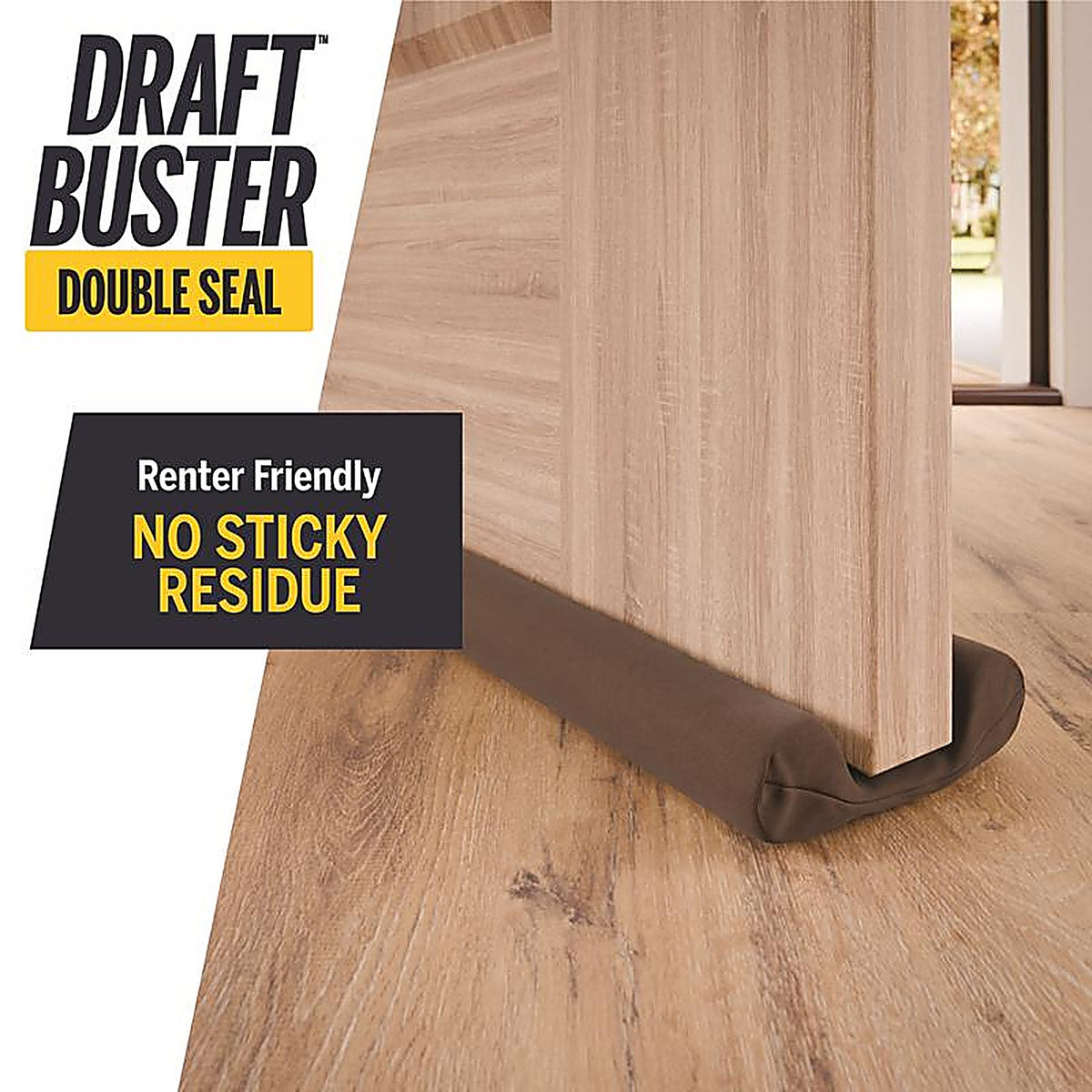 M-D 43200 Draft Buster Brown Cloth/Foam Door and Window Seal For Doors and Windows 3 ft. L x 3-11/32 in.