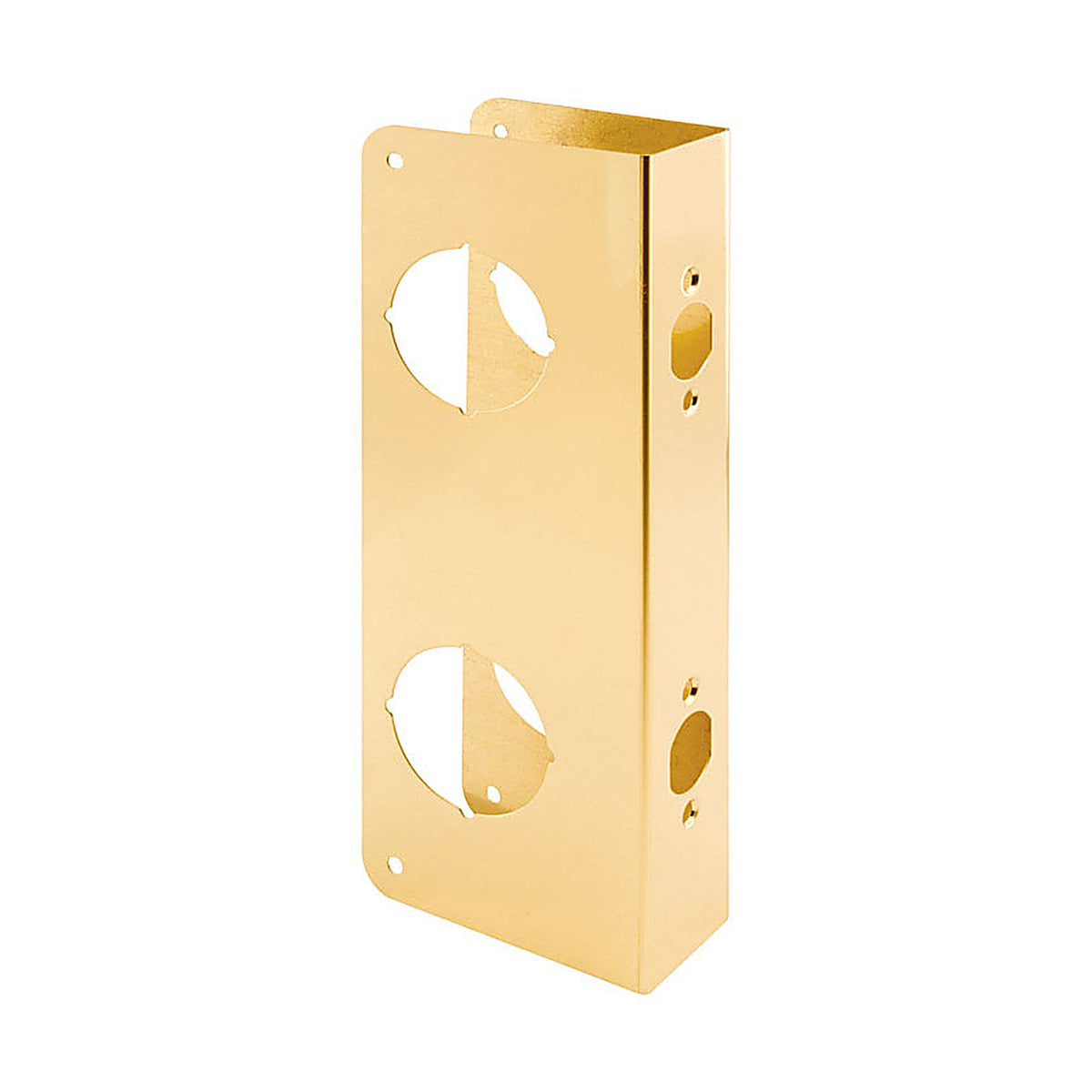Prime-Line U 9537 12.72 in. H x 2-1/8 in. L Brass-Plated Brass Recessed Door Reinforcer