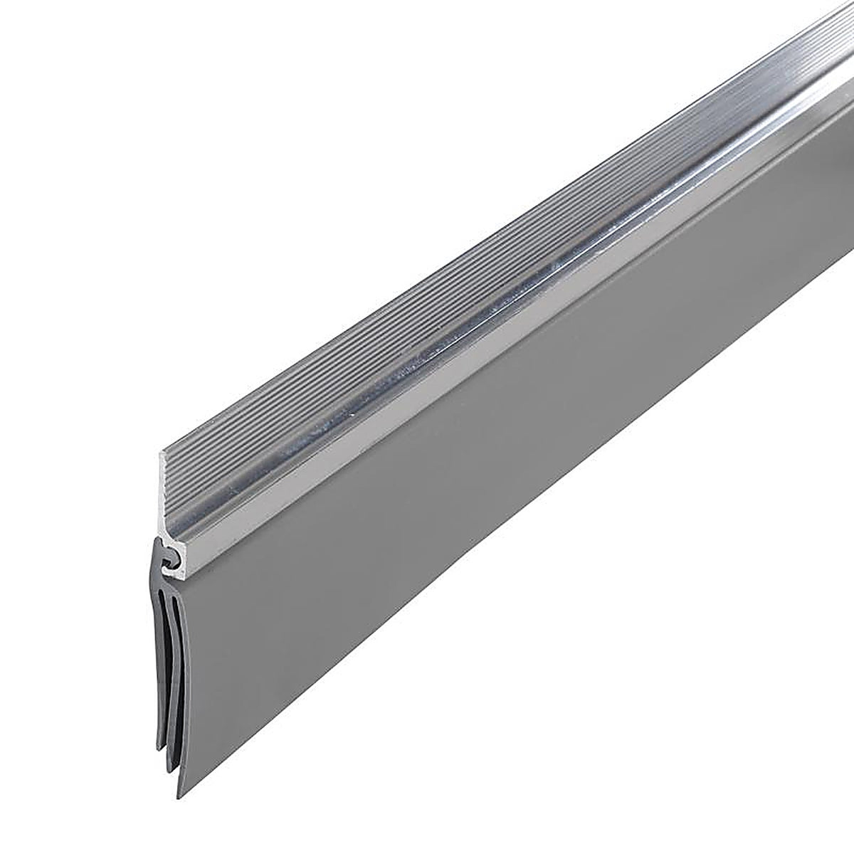M-D 43300 Cinch Silver Aluminum/Vinyl Weatherstrip For Doors, Doors 36 in. L x 1/4 in.