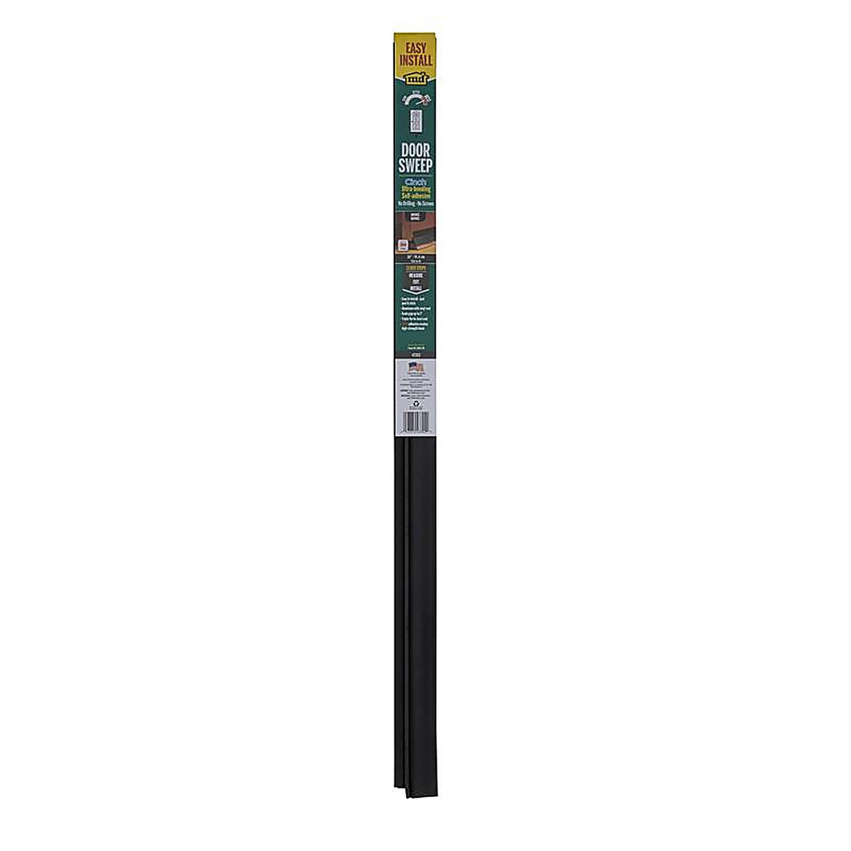 M-D 43302 Cinch Brown Aluminum/Vinyl Weatherstrip For Doors, Doors 36 in. L x 1/4 in.
