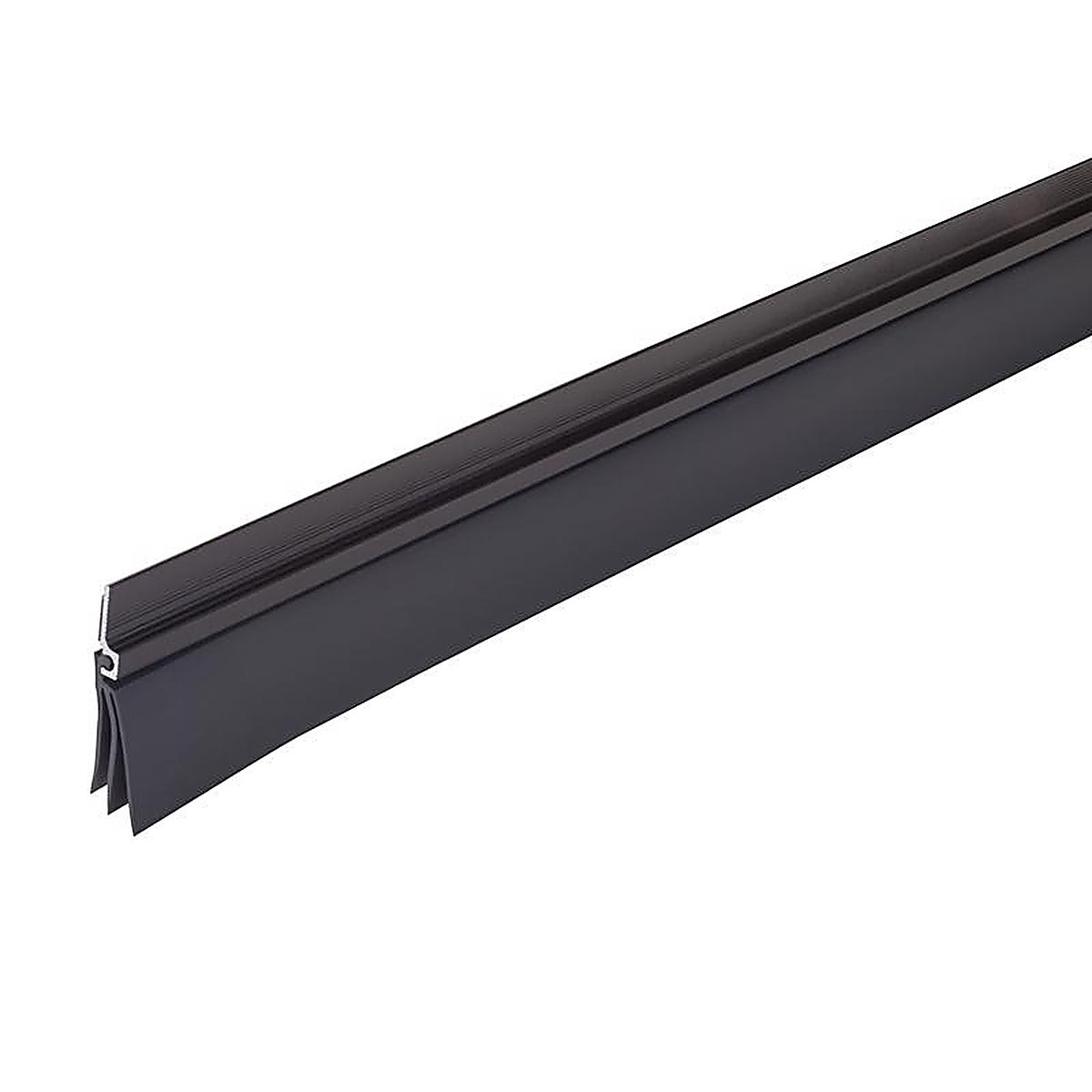 M-D 43302 Cinch Brown Aluminum/Vinyl Weatherstrip For Doors, Doors 36 in. L x 1/4 in.