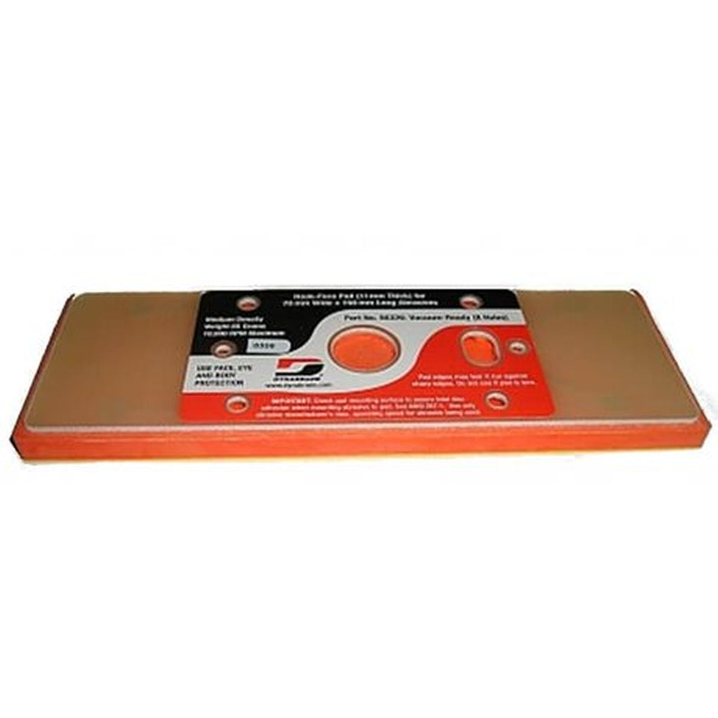 DYNABRADE 56326 2-2/3" (68 mm) x 7-3/4" (196 mm) Vacuum Dynabug II Disc Pad, Hook-Face, Short Nap