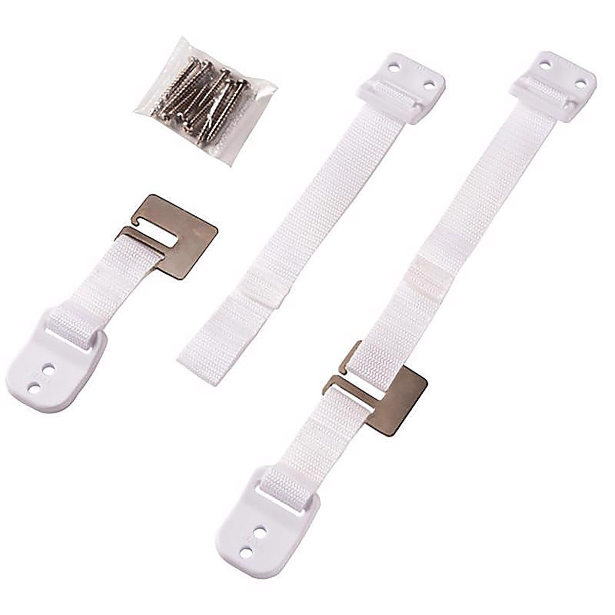 Safety 1st 11014 White Plastic Wall Straps 2/Pack