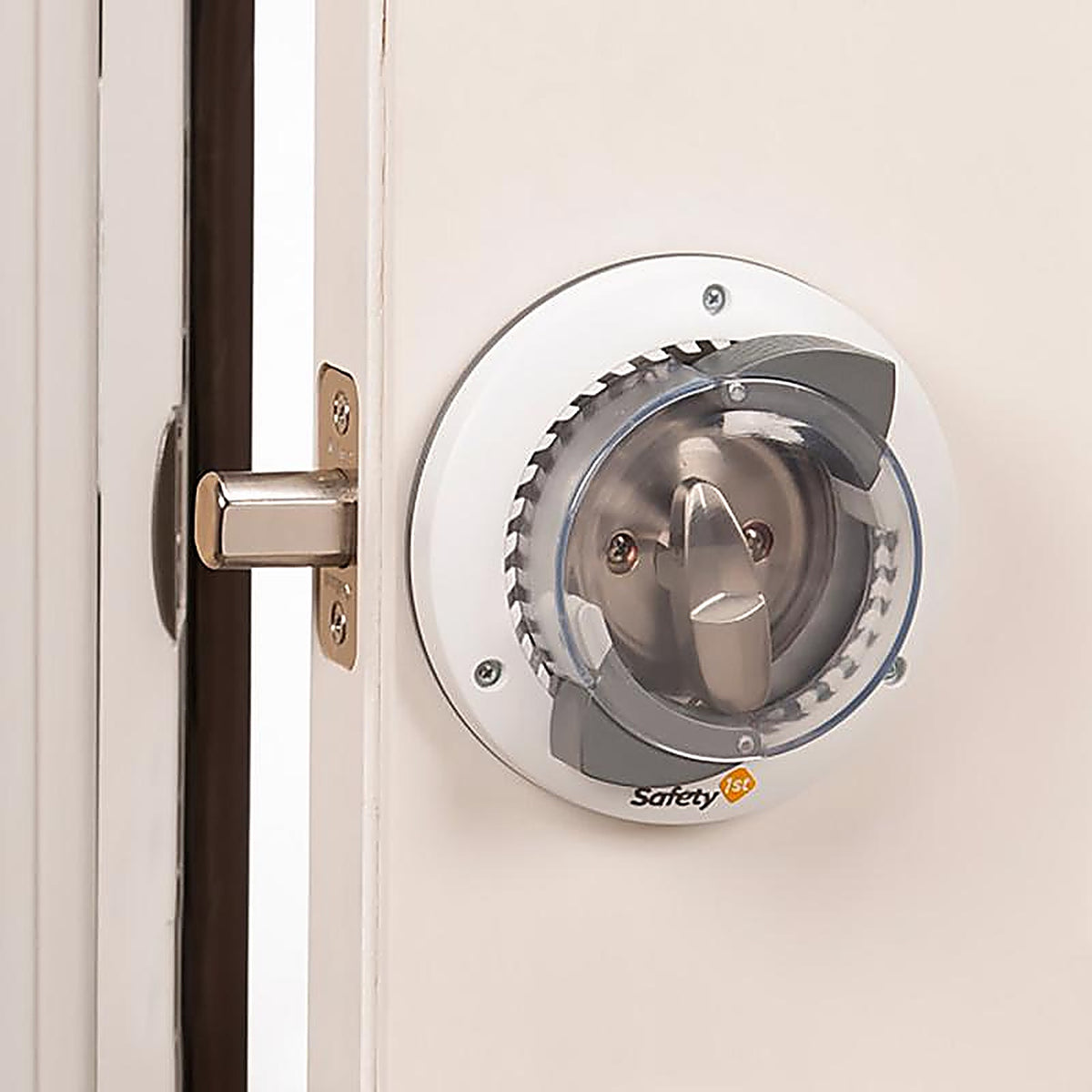 Safety 1st HS162 White Plastic Secure Mount Deadbolt Lock 1