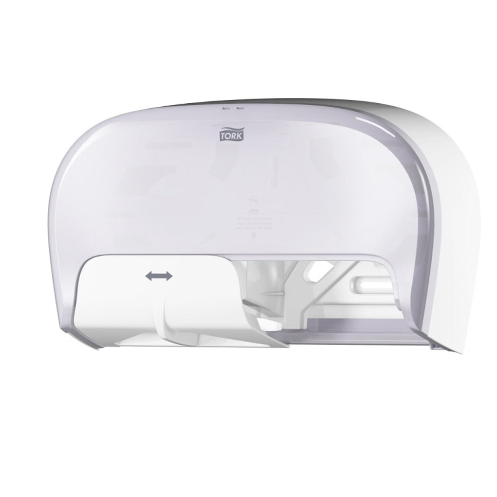 565520 Tork/Essity High Capacity Bath Tissue Roll Dispenser for OptiCore, White