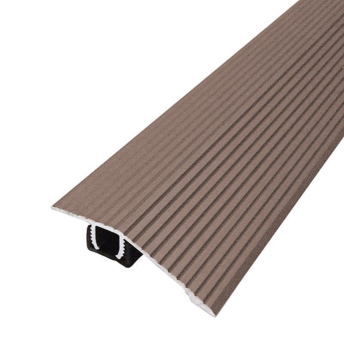 M-D 43319 Cinch 1/2 in. H x 36 L Prefinished Brown Aluminum Reducer Transition Strip