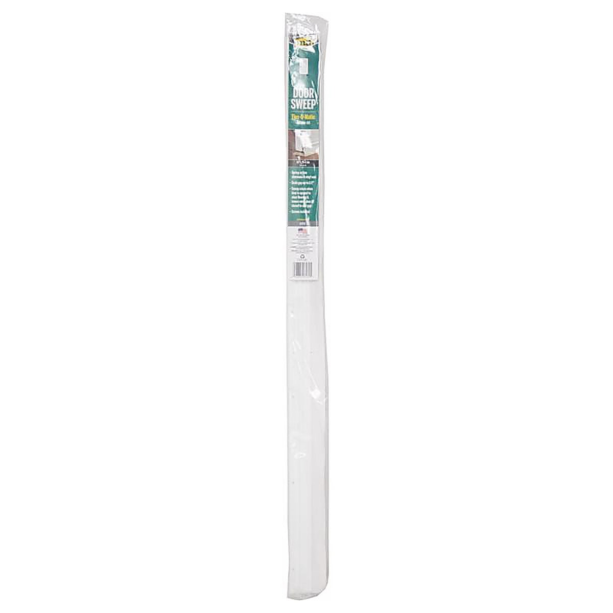 M-D 7179 White Aluminum Sweep For Doors, Garage Doors 3 ft. L x 2 in.