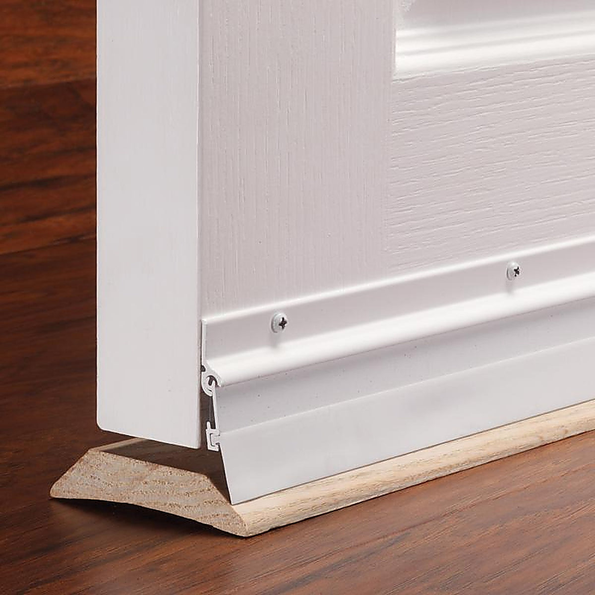M-D 7179 White Aluminum Sweep For Doors, Garage Doors 3 ft. L x 2 in.