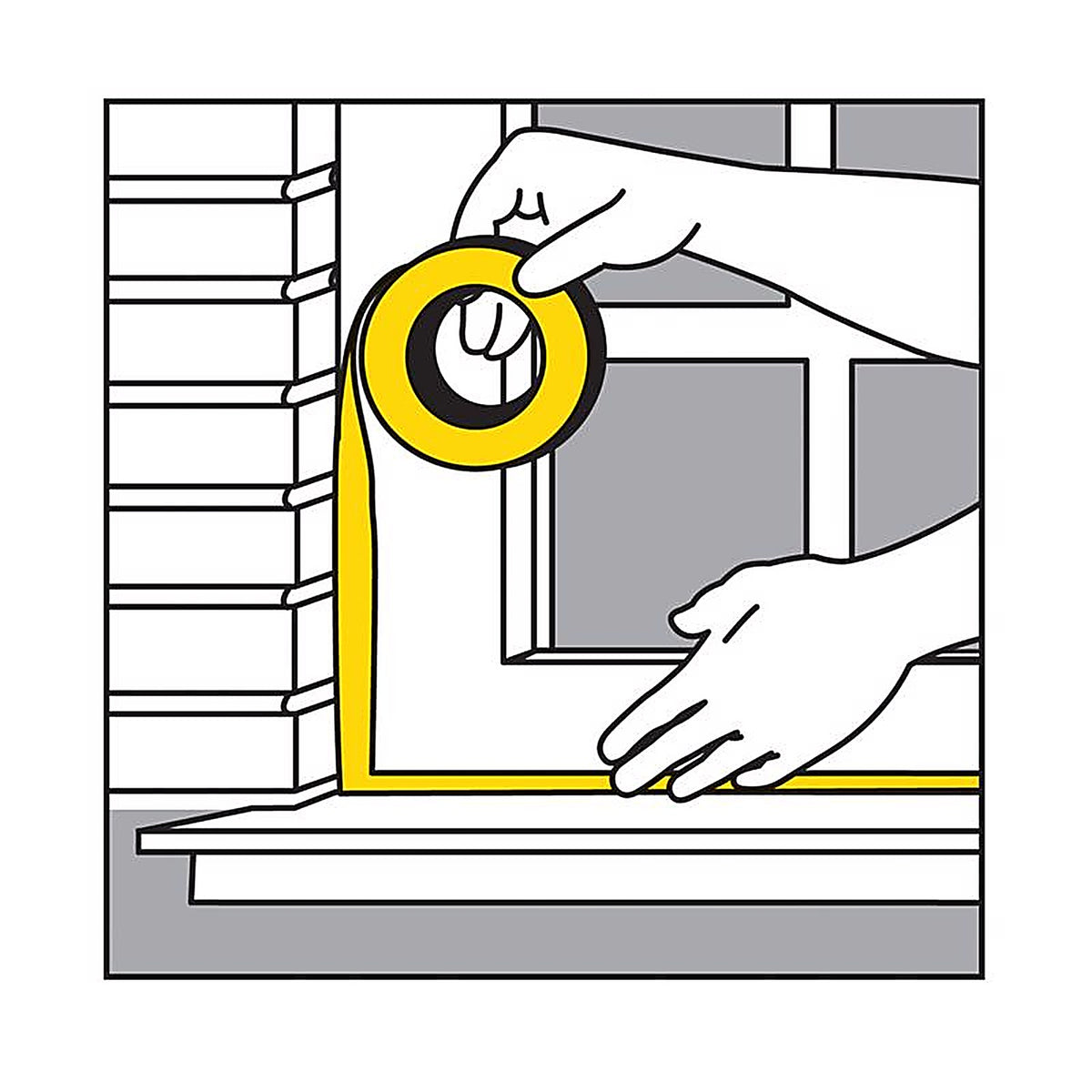 M-D 3509 Clear Polyethylene Transparent Weatherstrip Tape For Window 2 in. x 25 ft. L x 1/16 in.