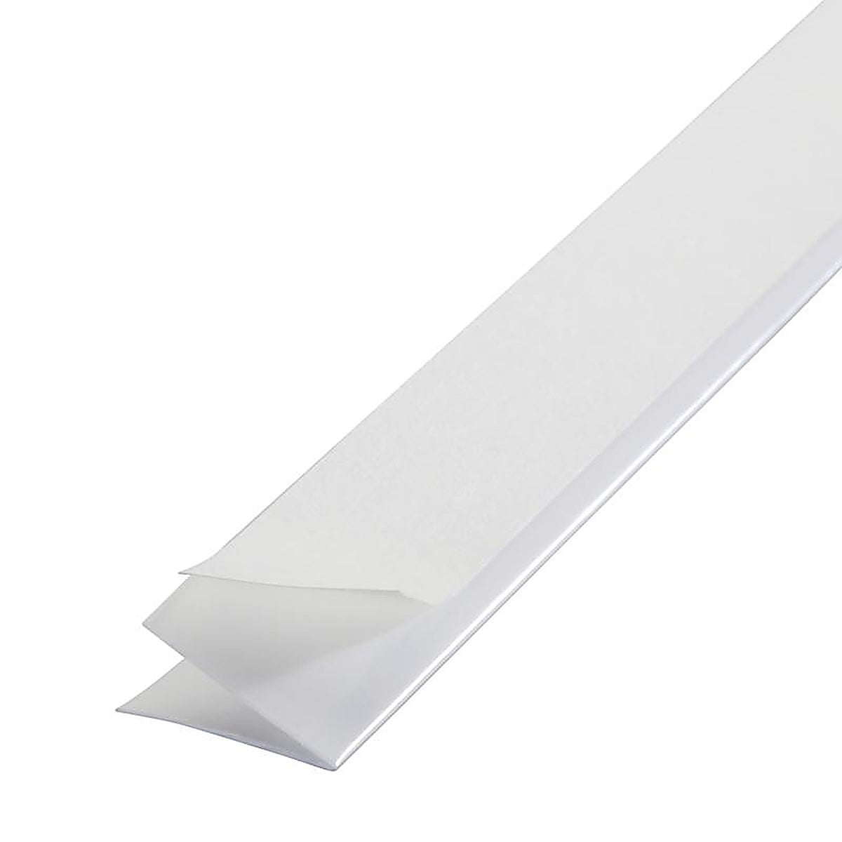 M-D 3525 White Plastic Weatherstrip For V Shaped, Doors and Windows 17 ft. L x 7/8 in.