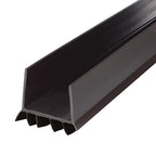 M-D 43337 Brown Vinyl Door Seal For Door Bottom 3 ft. L x 1-3/4 in.