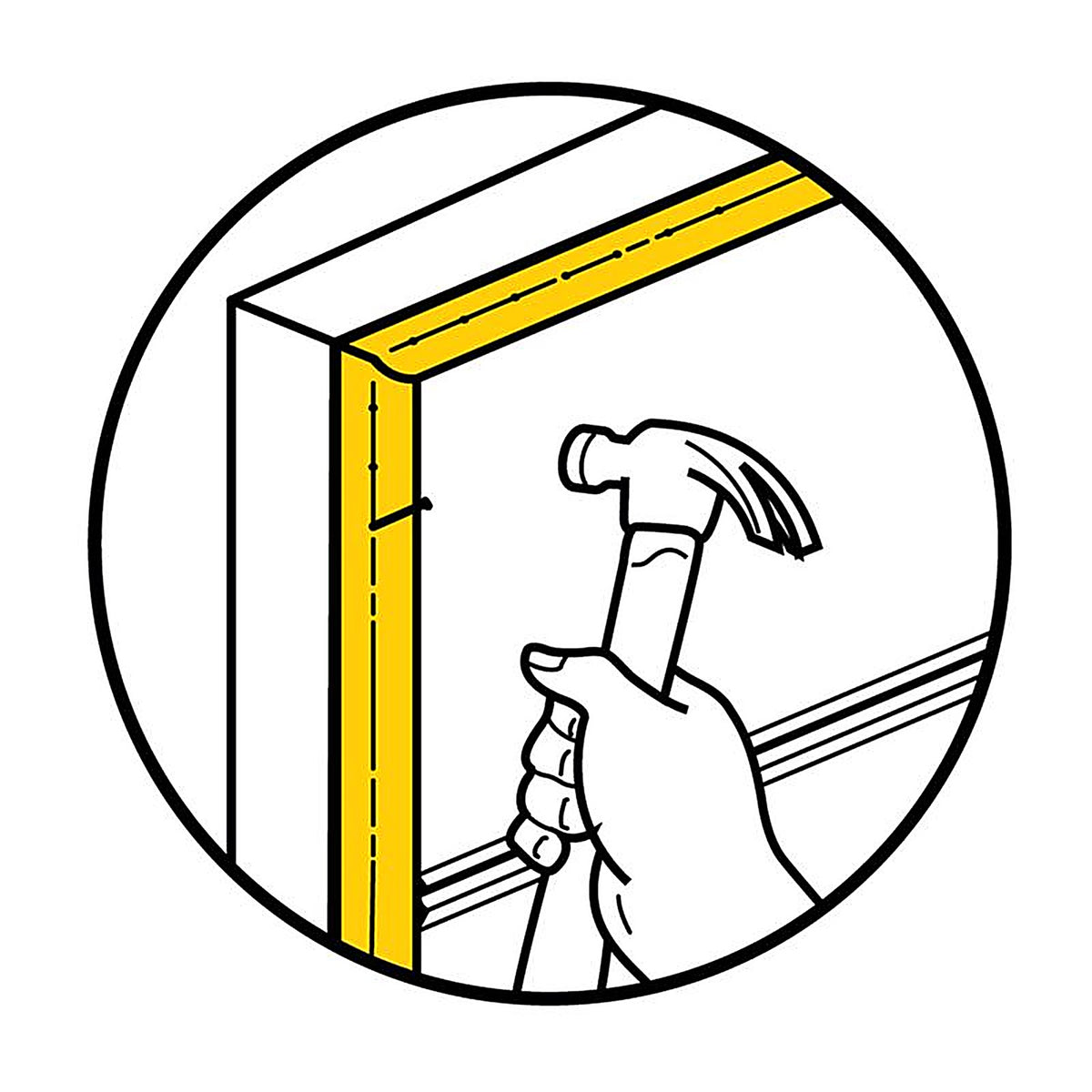M-D 3822 White Vinyl Door Set Seal For Garage Doors, Garage Doors 30 ft. L x 1 in.