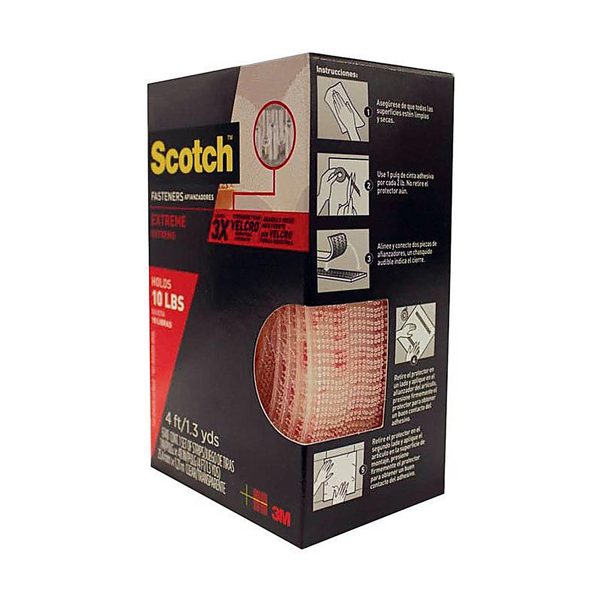 3M RF6740 Scotch Medium Foam Hook and Loop Fastener 48 in. L 1/Pack