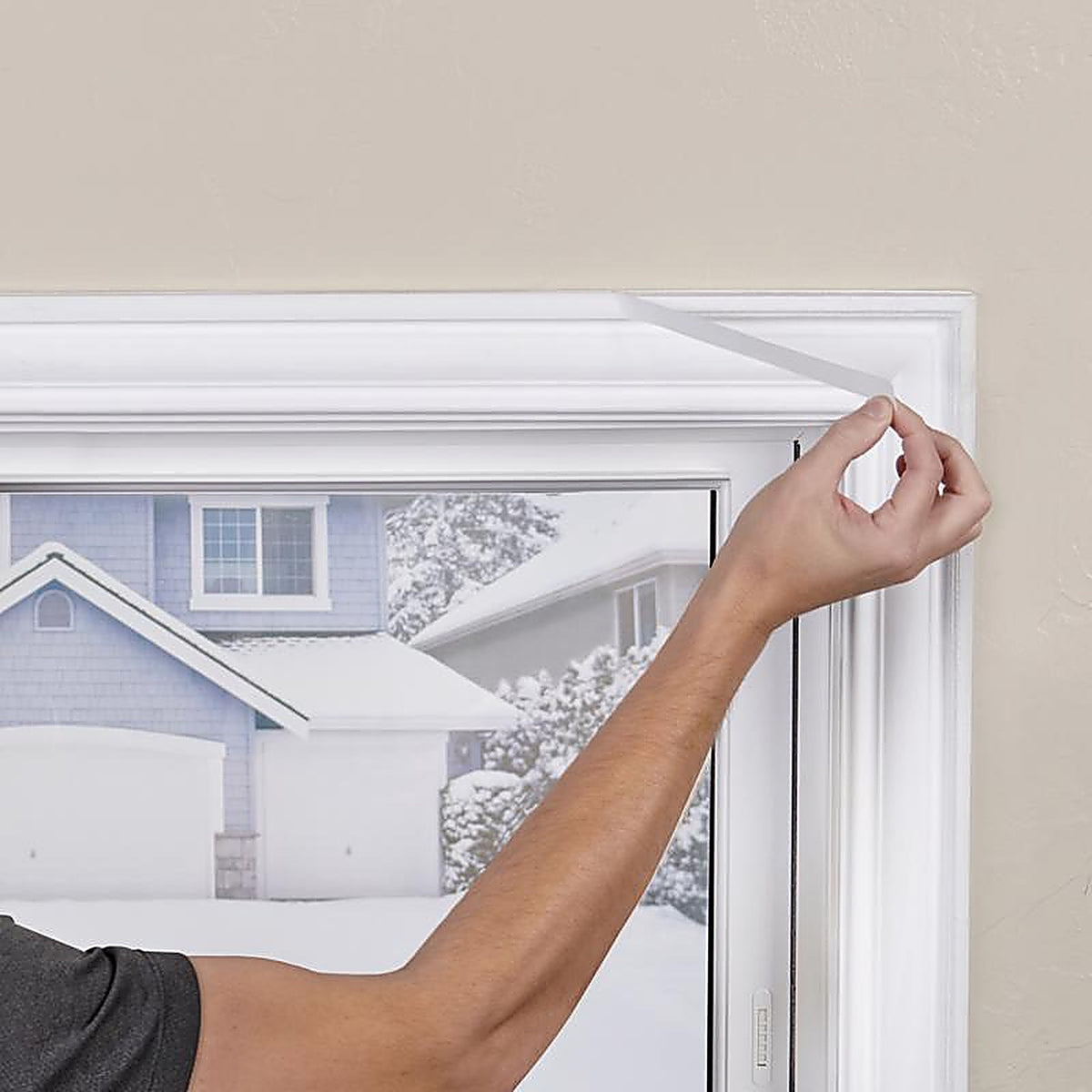 M-D 4200 Shrink & Seal Clear Indoor Window Film Insulator Kit 62 in. W x 210 in. L
