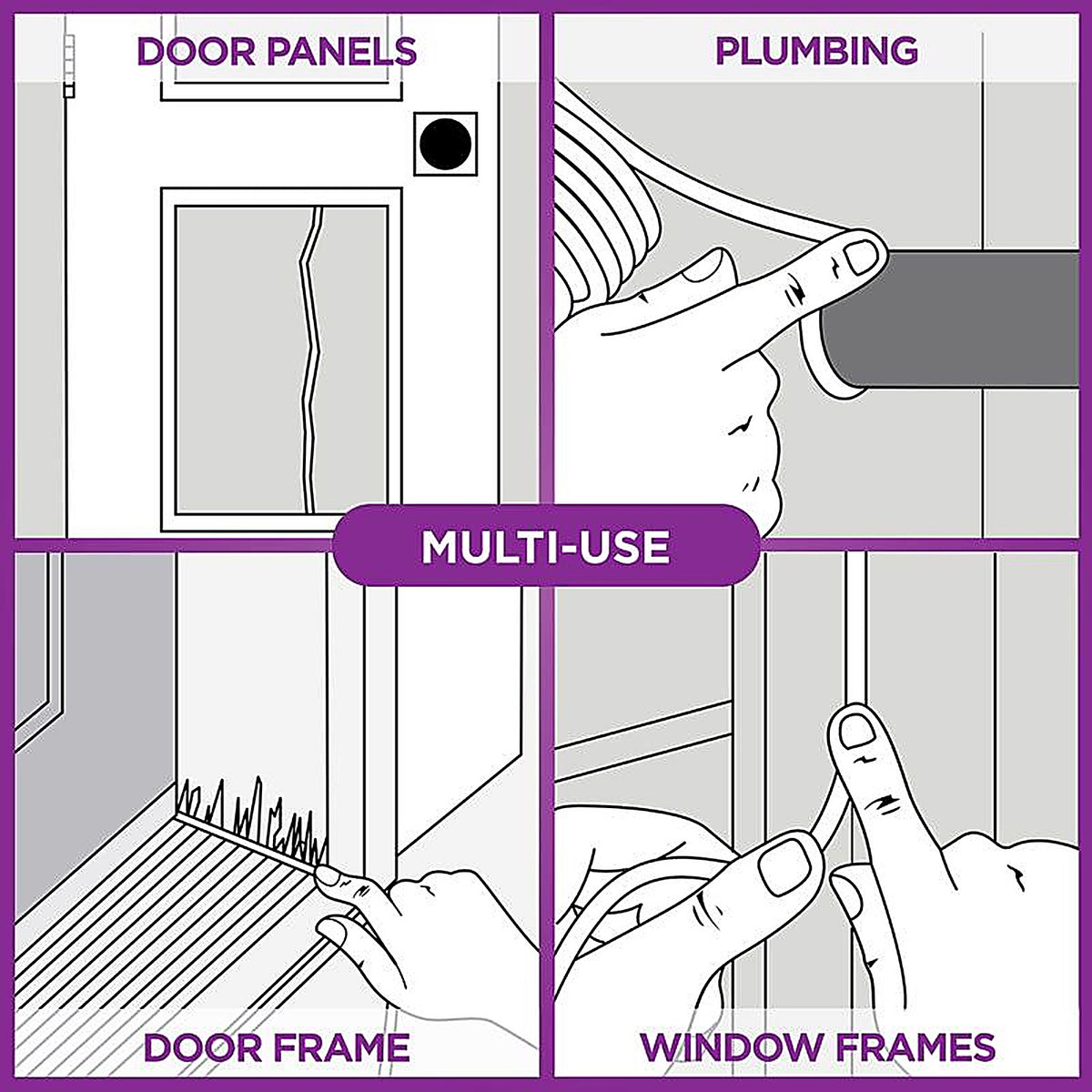 M-D 71510 Brown Vinyl Pliable Rope Caulk For Door and Window 30 in. L