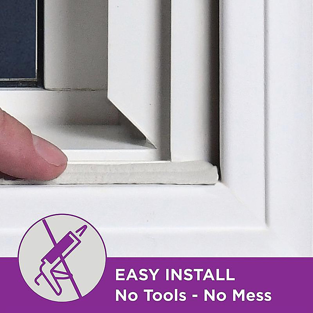 M-D 71520 White Synthetic Fiber Caulk Backer Rod For Door and Window 90 ft. L x 1/8 in.