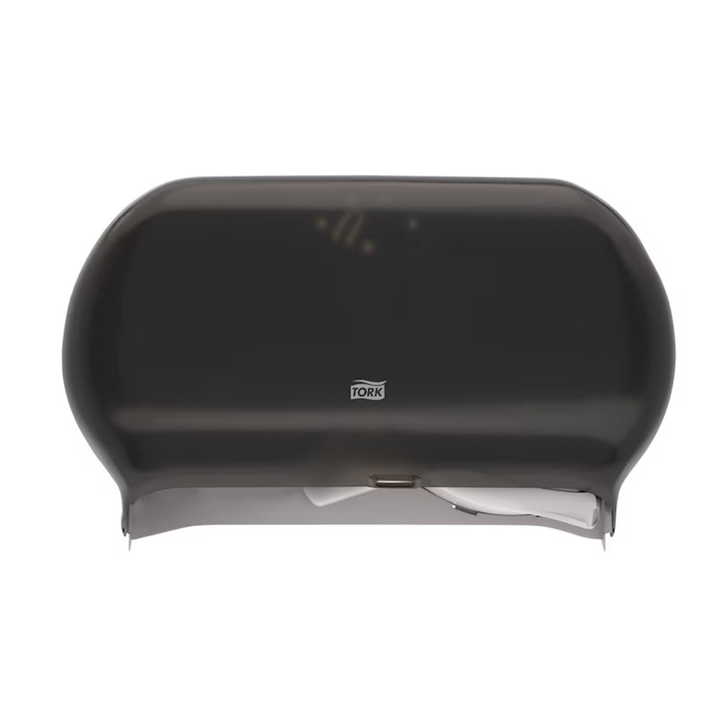 56TR Tork/Essity Bath Tissue Jumbo Roll Twin Dispenser, 9 inch, Smoke