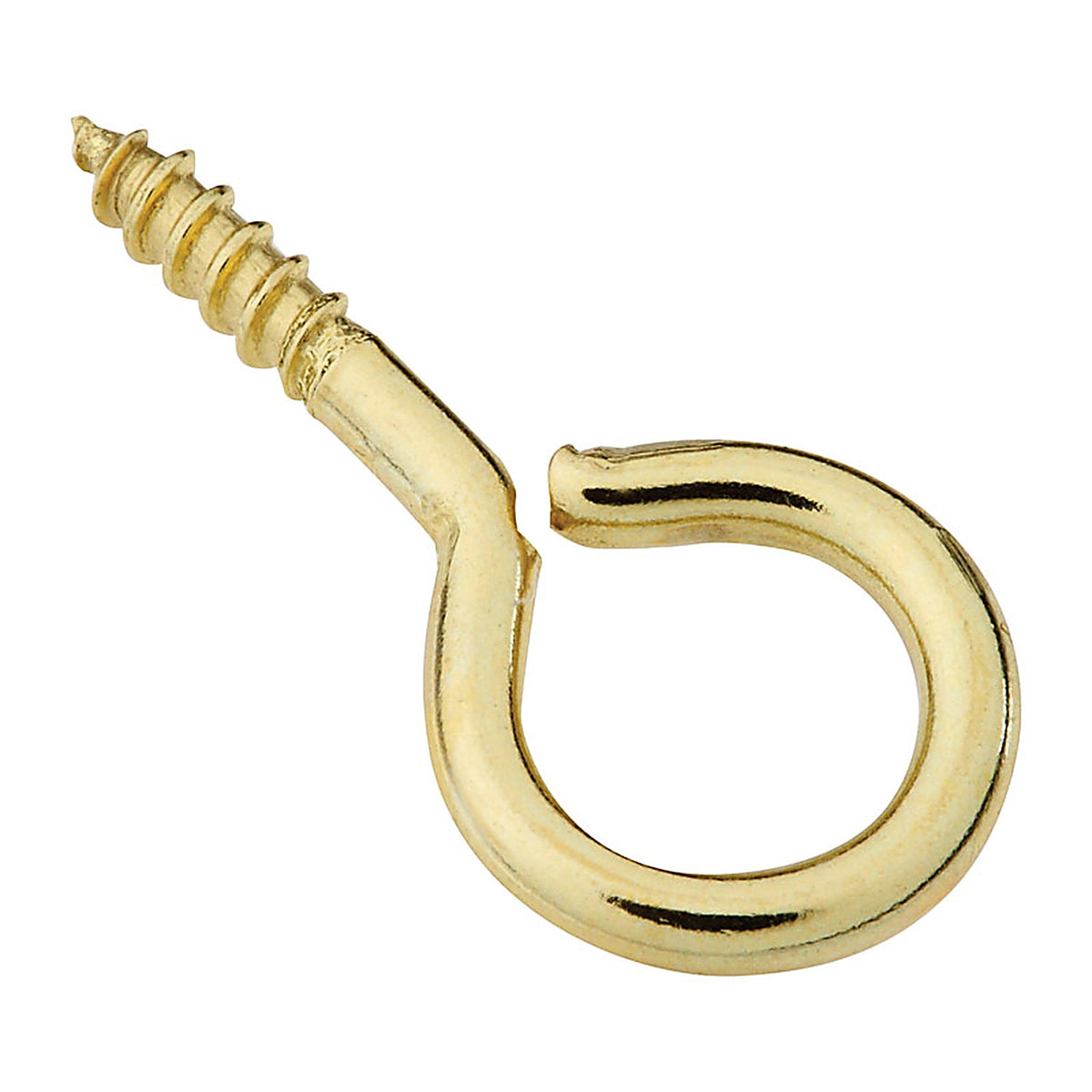 National Hardware N119-305 0.10 in. Dia. x 1-3/16 in. L Polished Brass Screw Eye 10 lb. capacity 5/Pack