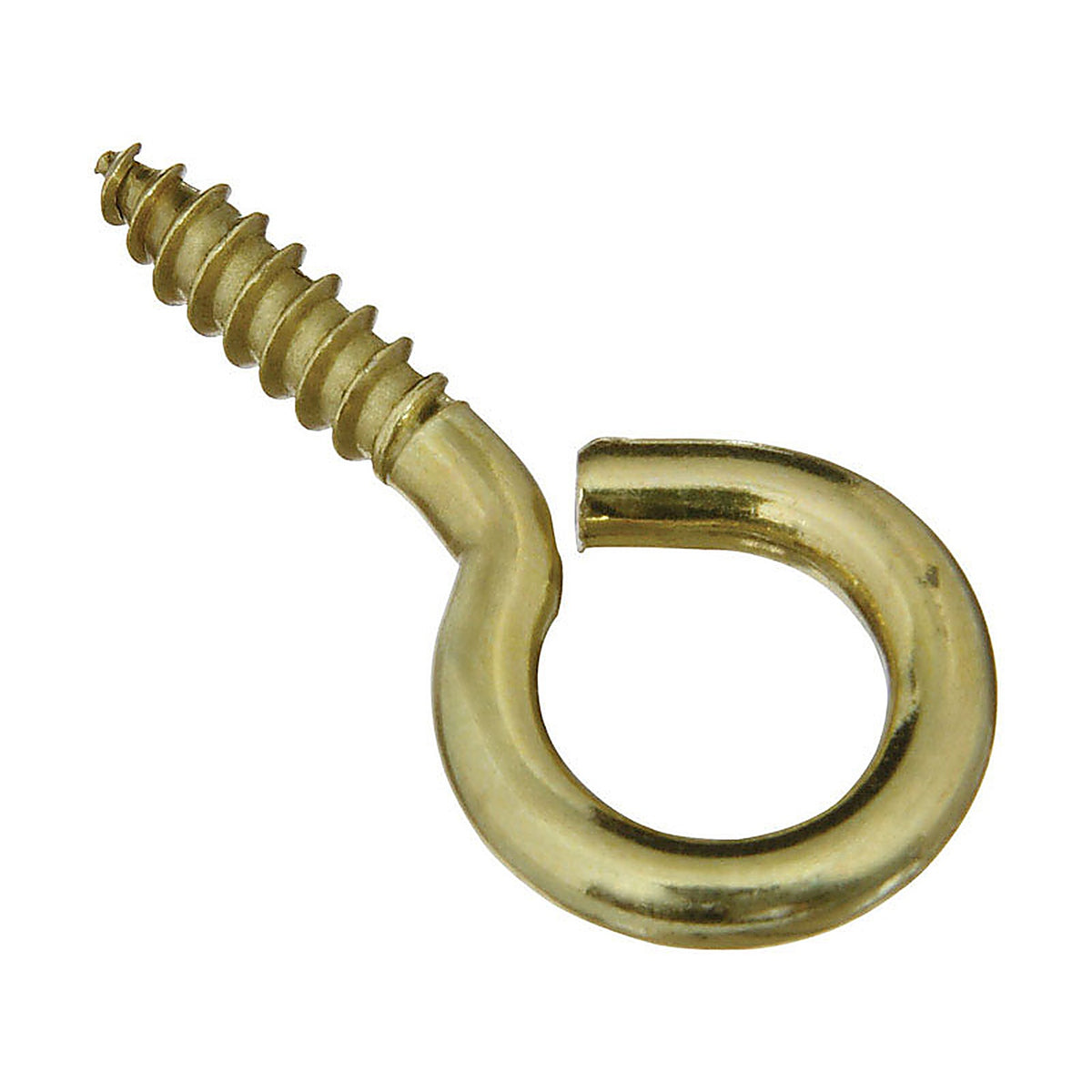 National Hardware N119-362 0.16 in. Dia. x 1-5/8 in. L Polished Brass Screw Eye 25 lb. capacity 3/Pack