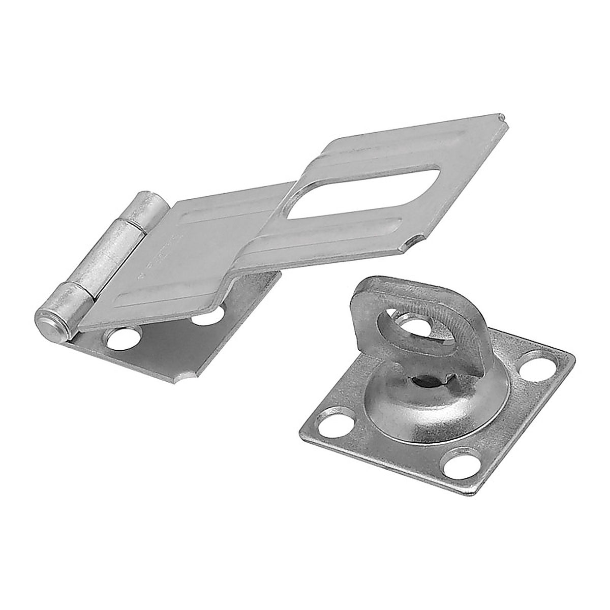 National Hardware N102-921 Zinc-Plated Aluminum/Steel 4-1/2 in. L Swivel Staple Safety Hasp 1