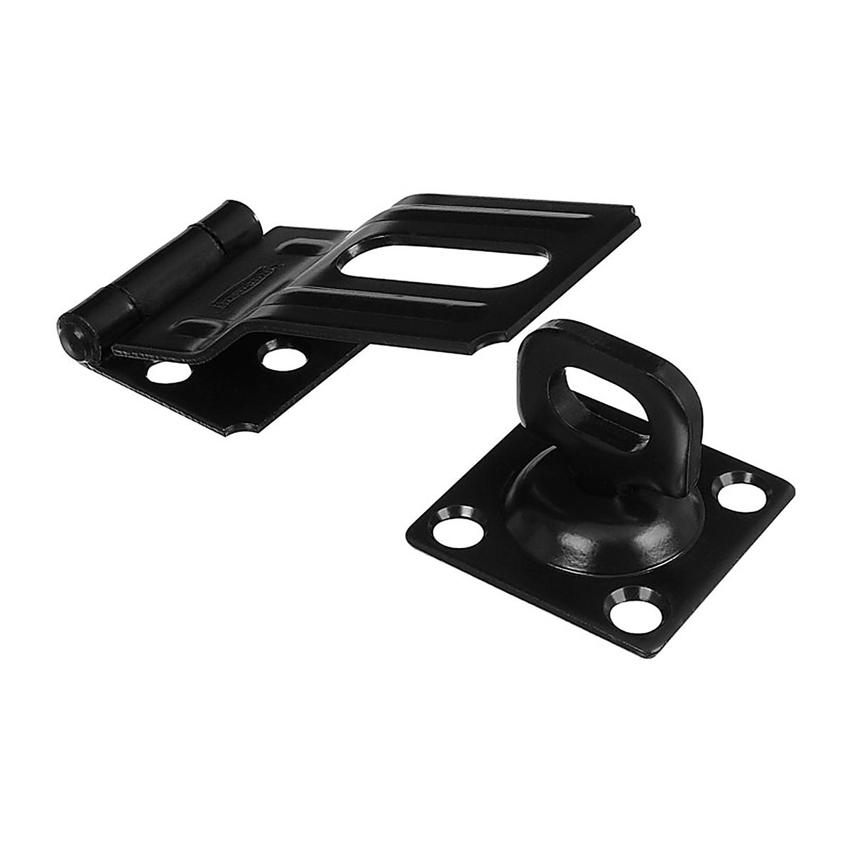 National Hardware N305-979 Aluminum/Steel 3-1/4 in. L Swivel Staple Safety Hasp 1