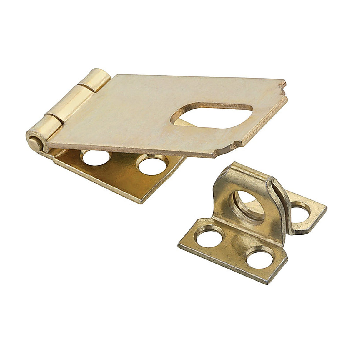National Hardware N102-178 Brass-Plated Steel 2-1/2 in. L Safety Hasp 1