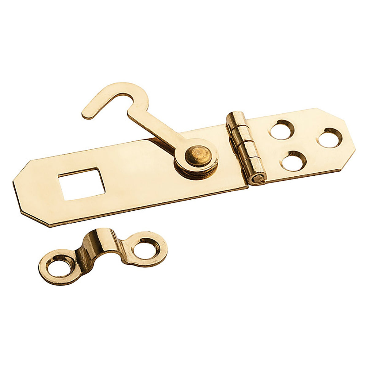 National Hardware N211-912 Solid Brass 2-3/4 in. L Hasp w/Hook 1