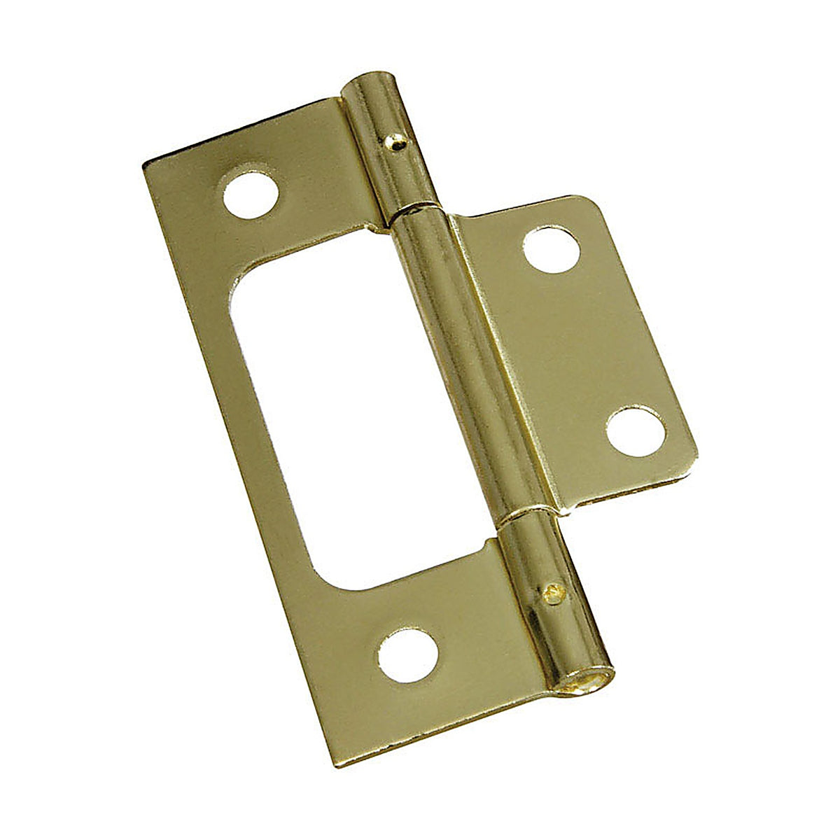 National Hardware N146-951 3 in. L Brass-Plated Door Hinge 2/Pack