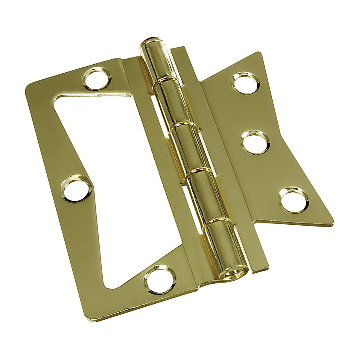 National Hardware N244-806 3-1/2 in. L Brass-Plated Door Hinge 2/Pack
