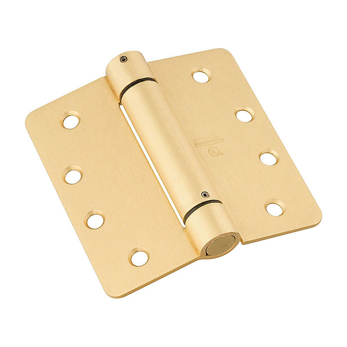 National Hardware N185-207 4 in. L Brass-Plated Spring Hinge 1/Pack
