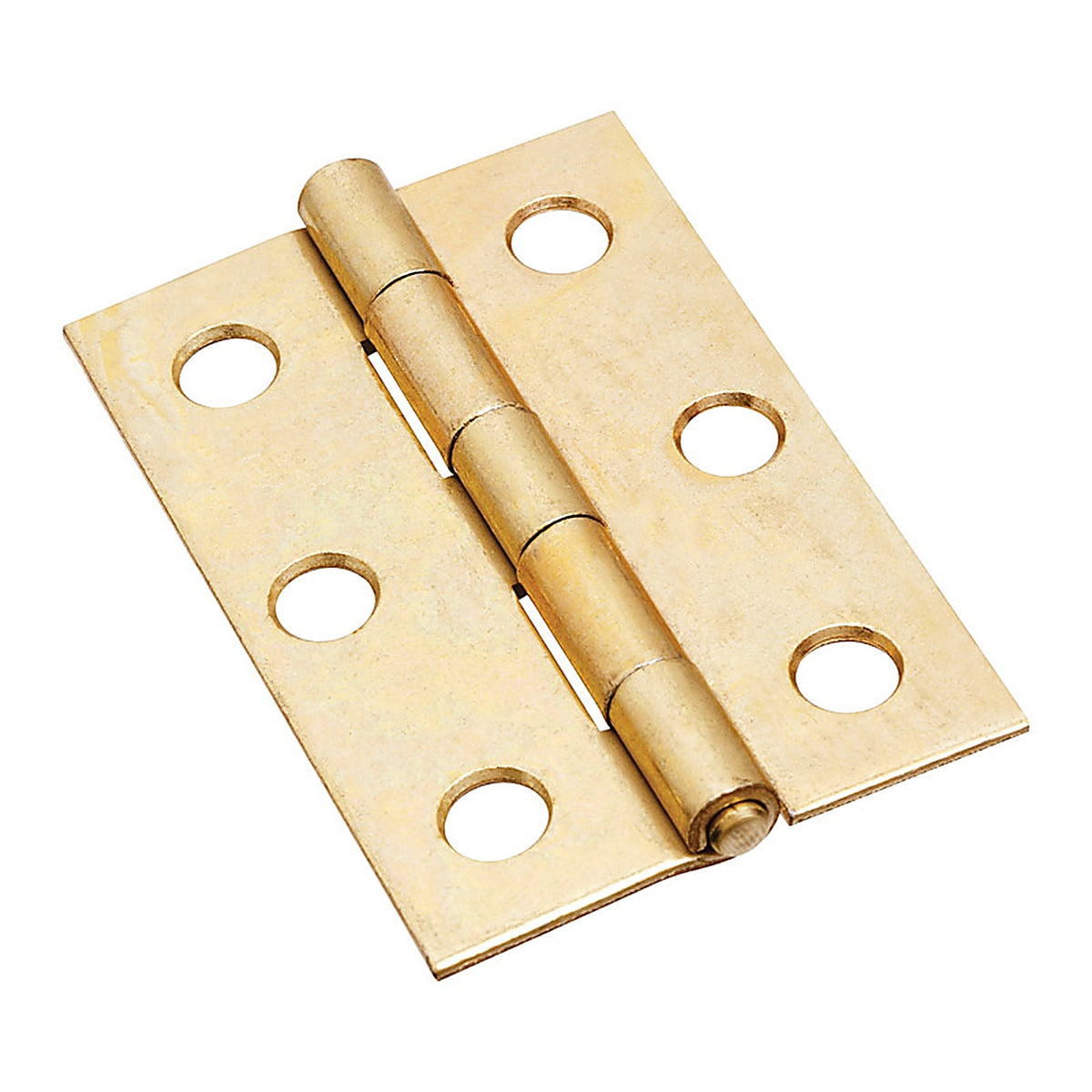 National Hardware N146-290 2-1/2 in. L Brass-Plated Narrow Hinge 2/Pack