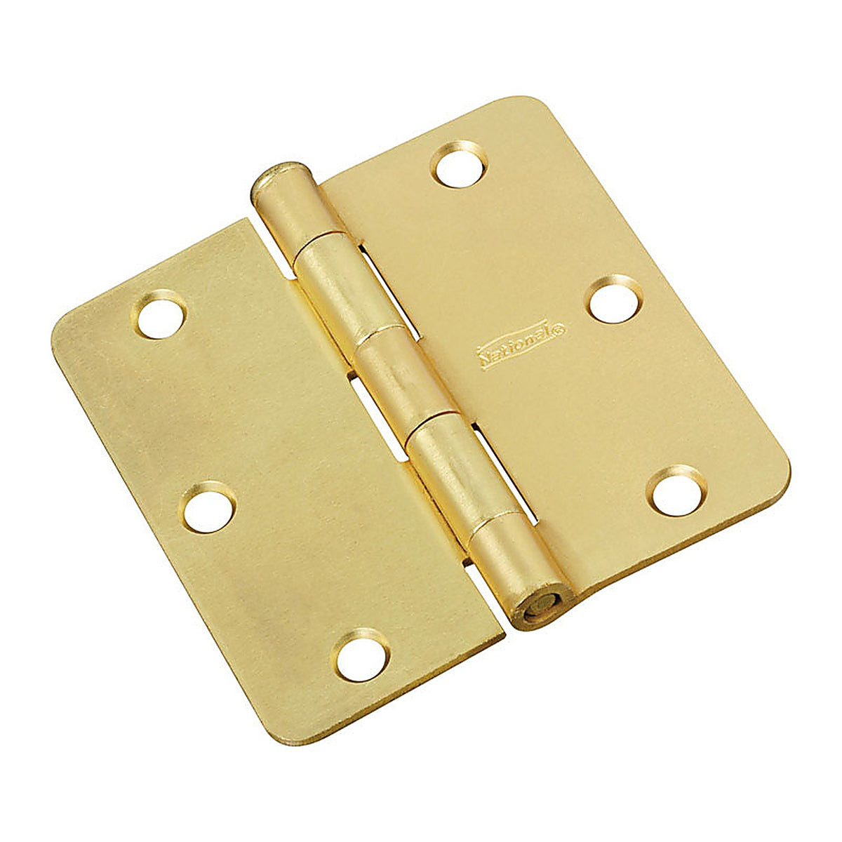 National Hardware N830-229 3 in. L Satin Brass Door Hinge 1/Pack