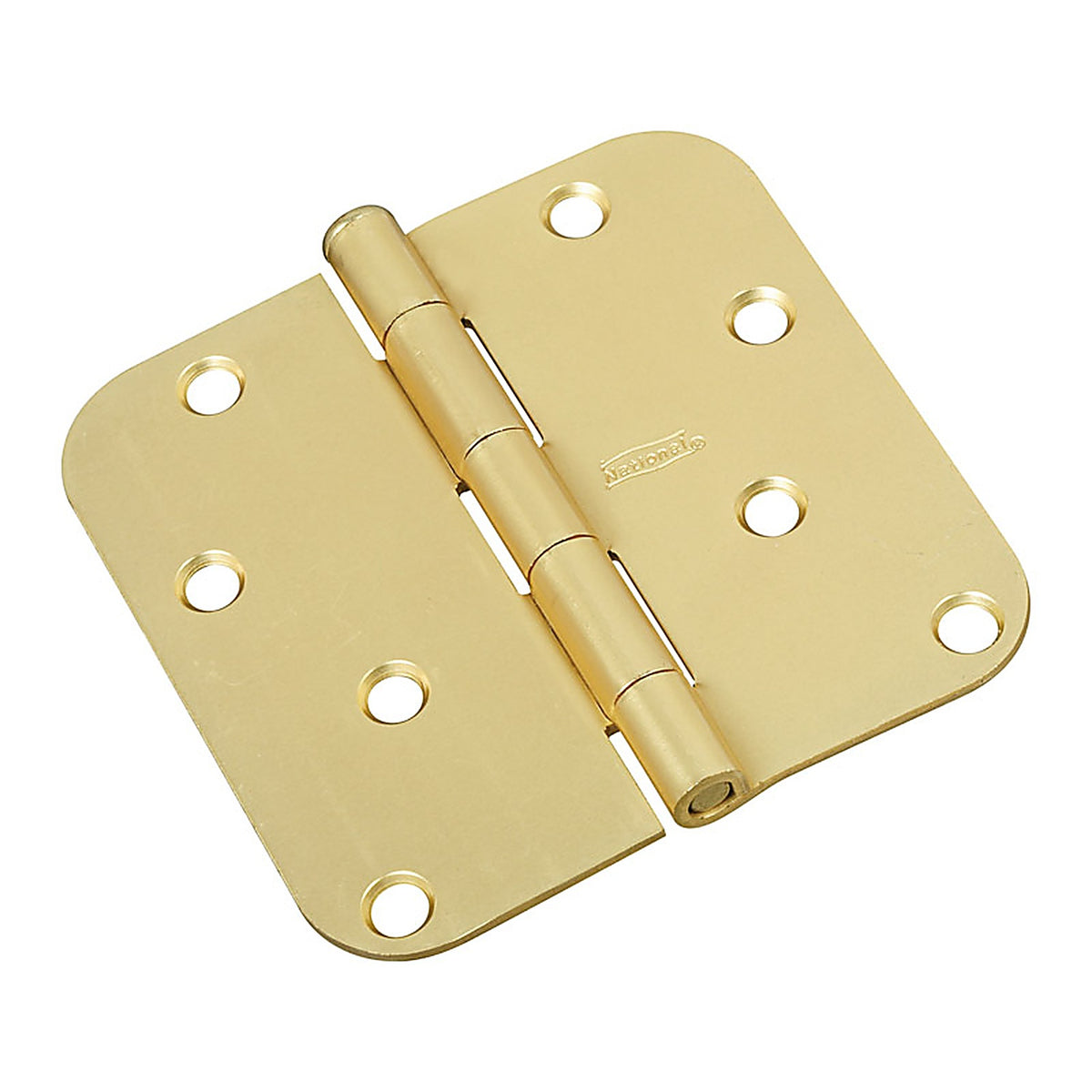 National Hardware N830-225 4 in. L Satin Brass Door Hinge 1/Pack