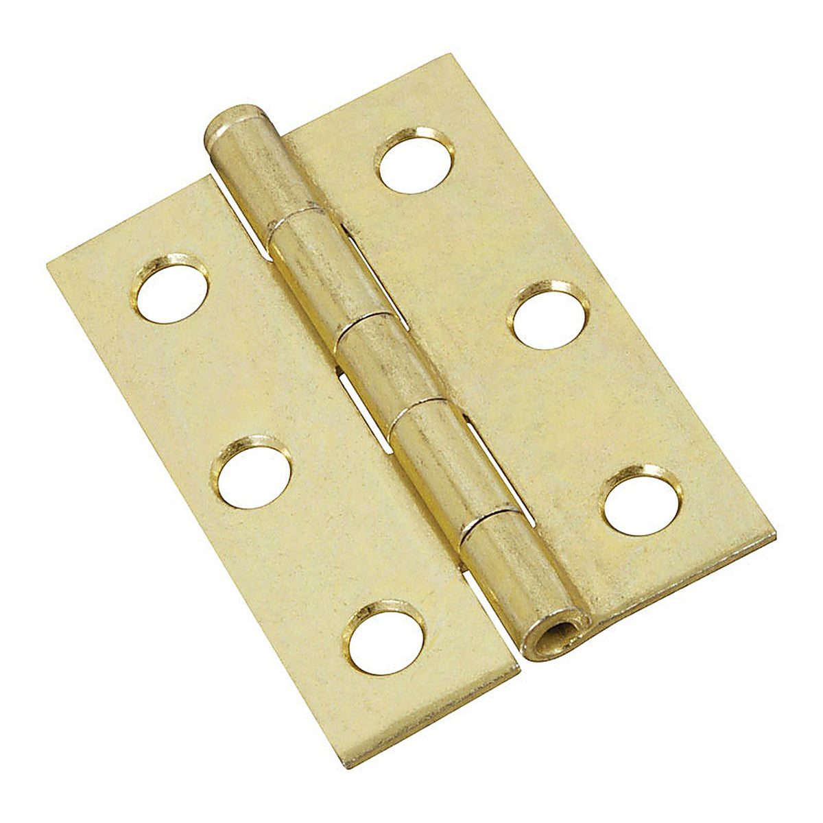 National Hardware N141-960 2-1/2 in. L Brass-Plated Narrow Hinge 2/Pack