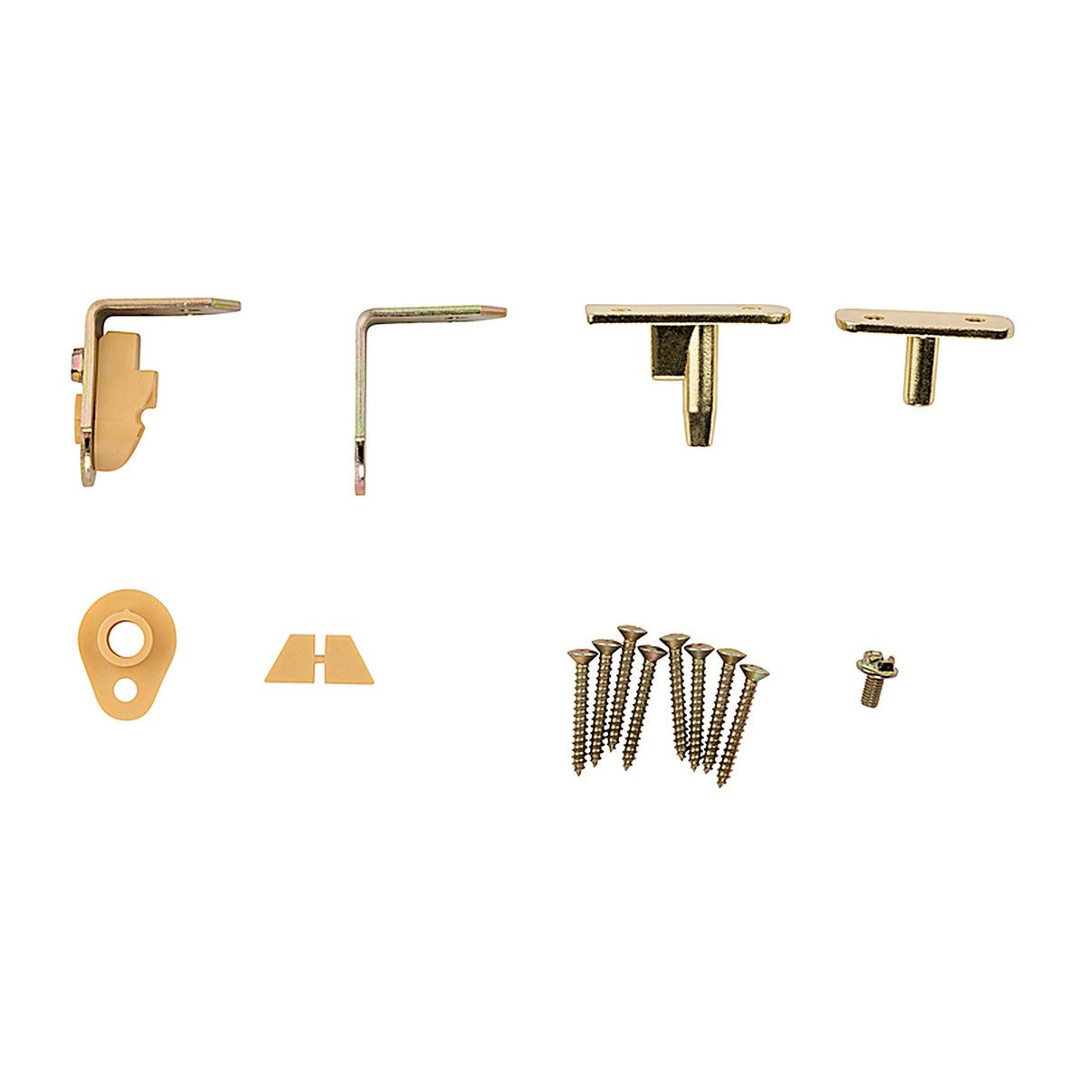 National Hardware N173-823 Swing N Stay Brass-Plated Cafe Door Hinge 1/Pack