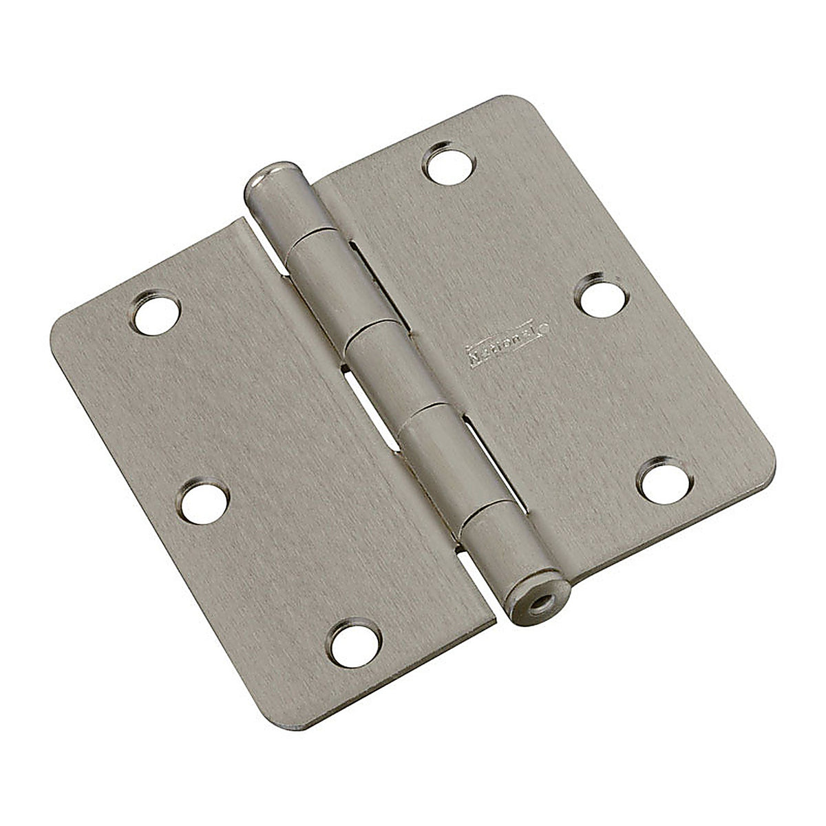 National Hardware N830-245 3-1/2 in. L Satin Nickel Door Hinge 1/Pack
