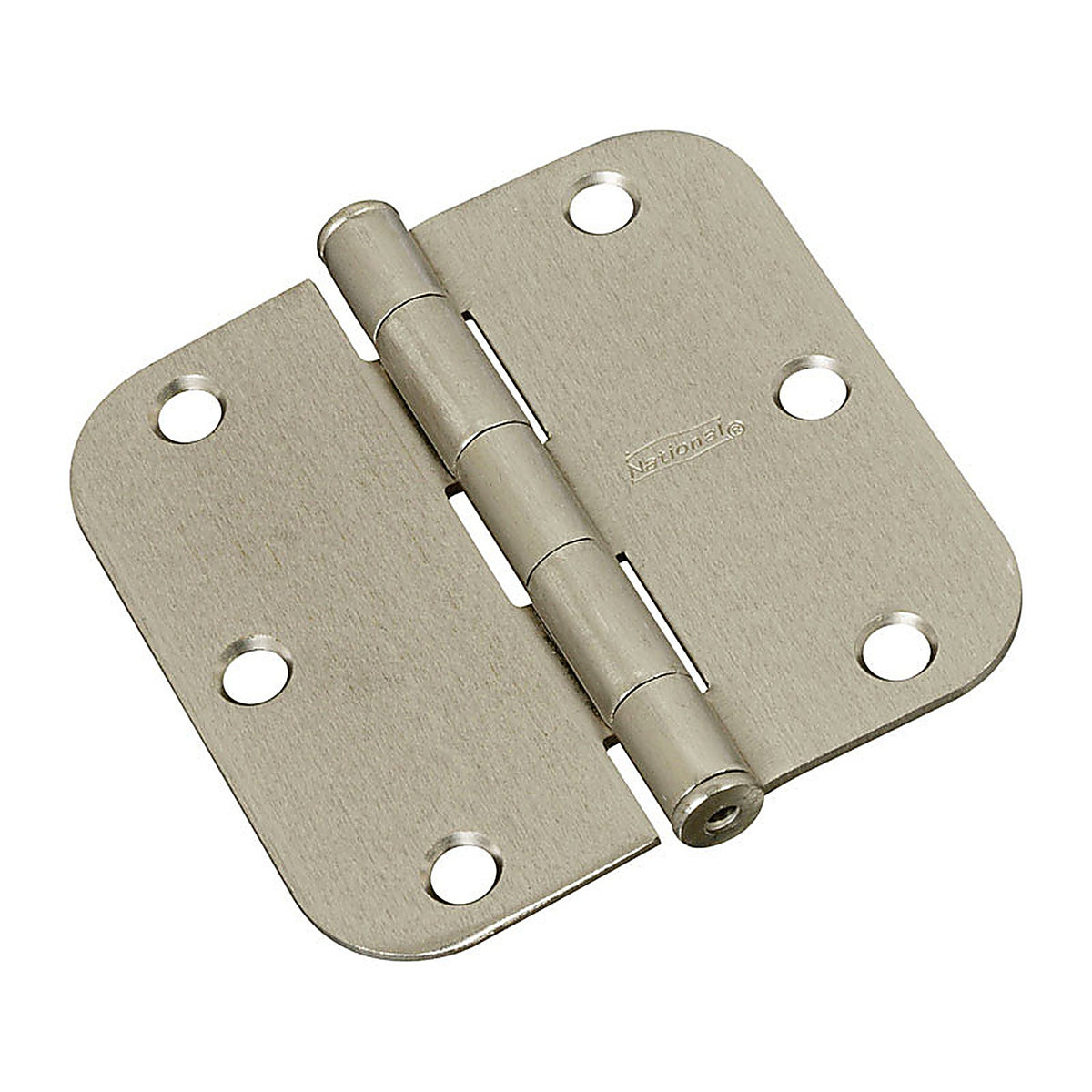 National Hardware N830-242 3-1/2 in. L Satin Nickel Door Hinge 1/Pack