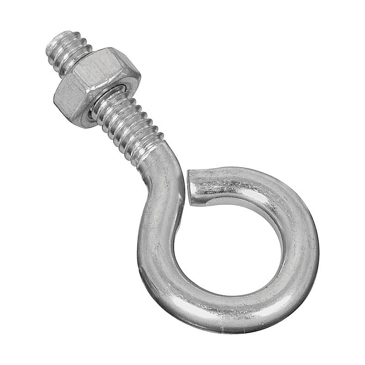 National Hardware N221-085 1/4 in. x 2 in. L Zinc-Plated Steel Eyebolt Nut Included