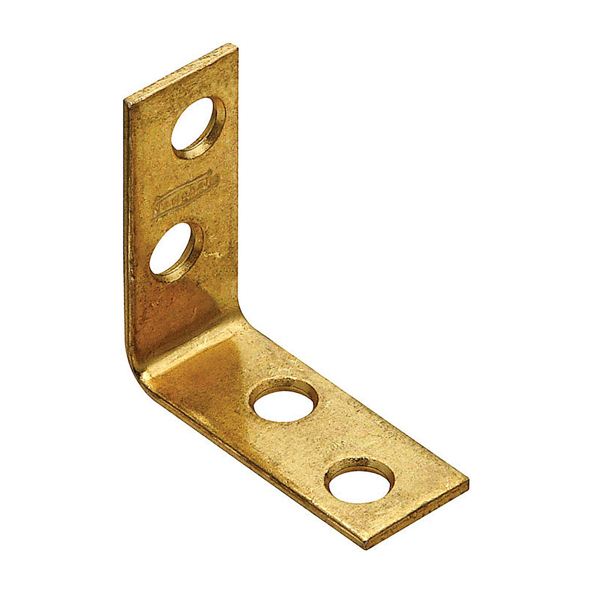 National Hardware N190-827 1.5 in. H x 0.63 in. W x 0.08 in. D Brass-Plated Steel Inside Corner Brace