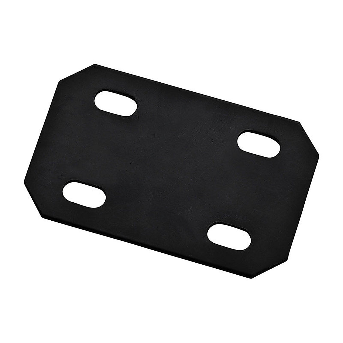 National Hardware N351-462 4.7 in. H x 3 in. W x 0.125 in. D Black Carbon Steel Flat Mending Plate