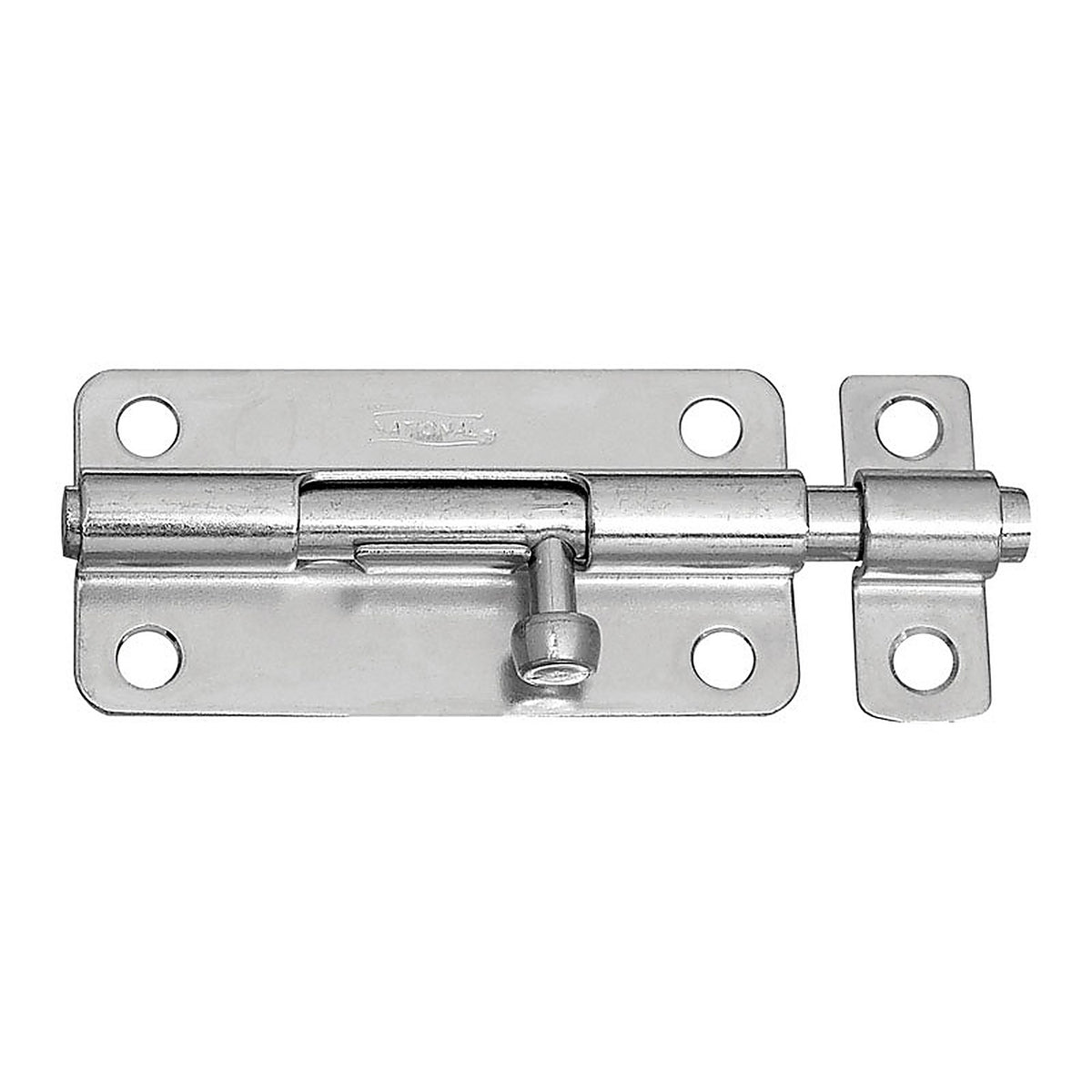 National Hardware N151-654 4 in. L Zinc-Plated Steel Barrel Bolt 1/Pack