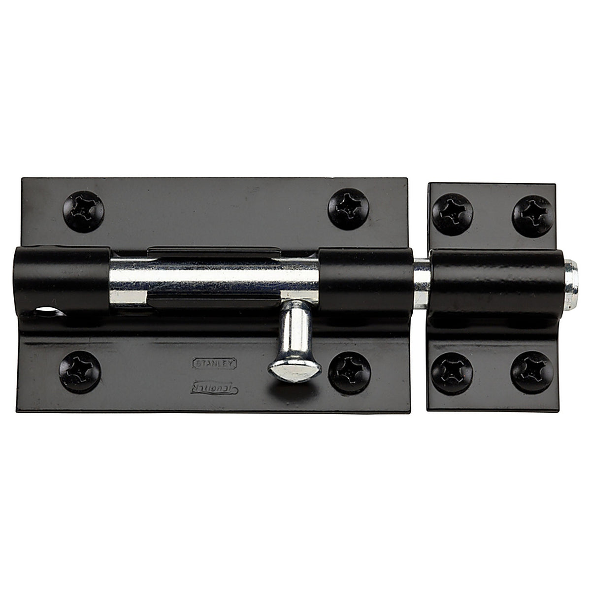 National Hardware N152-121 5 in. L Black Steel Heavy Duty Barrel Bolt 1/Pack