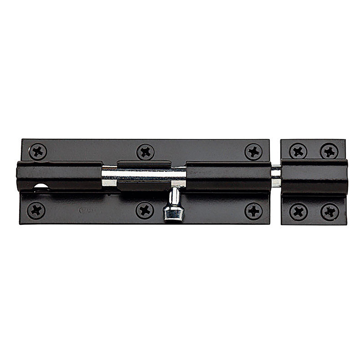 National Hardware N152-126 6 in. L Black Steel Heavy Duty Barrel Bolt 1/Pack